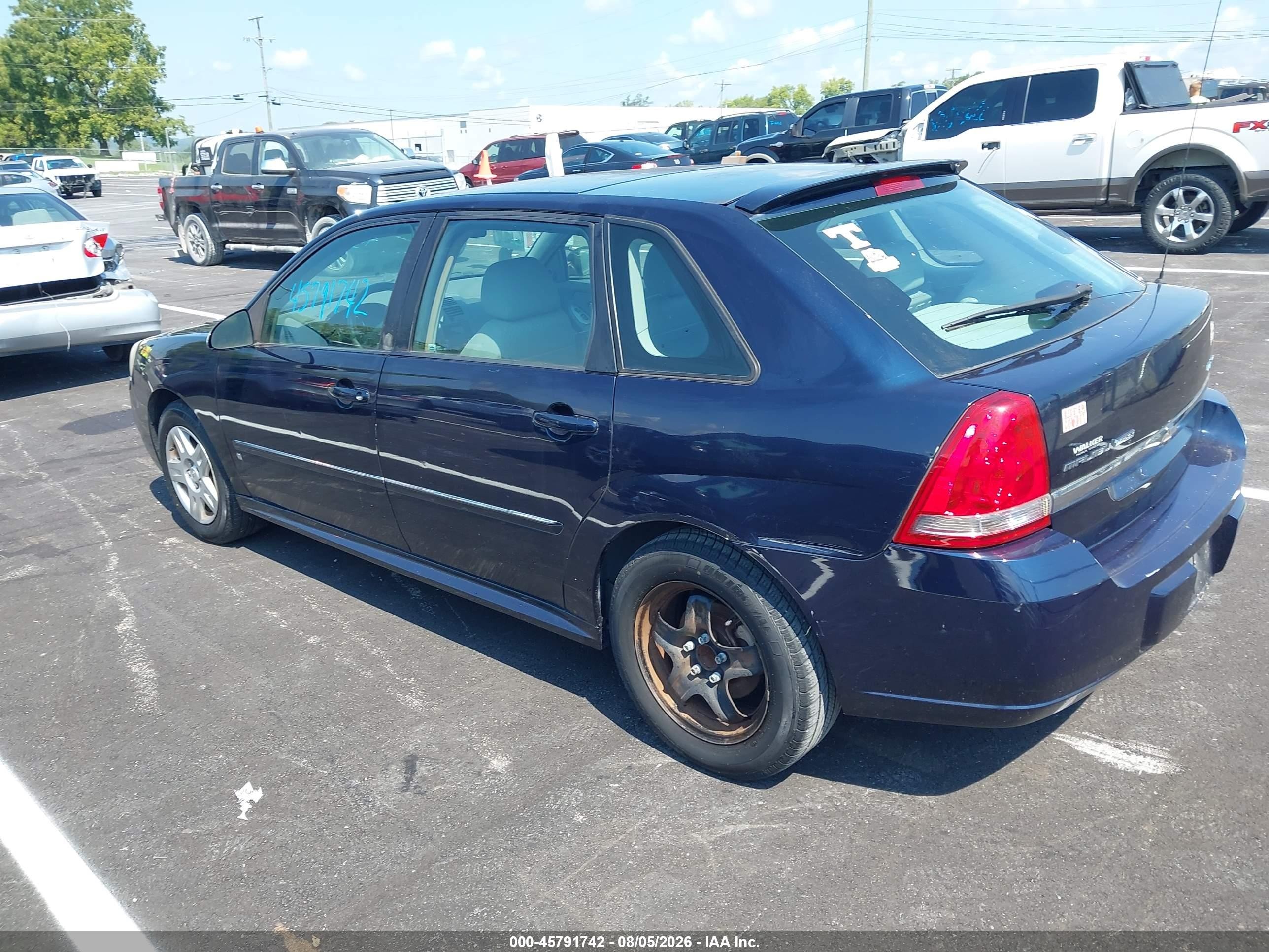 2006 Chevrolet Malibu Maxx Lt Blue vin: 1G1ZT61876F167363