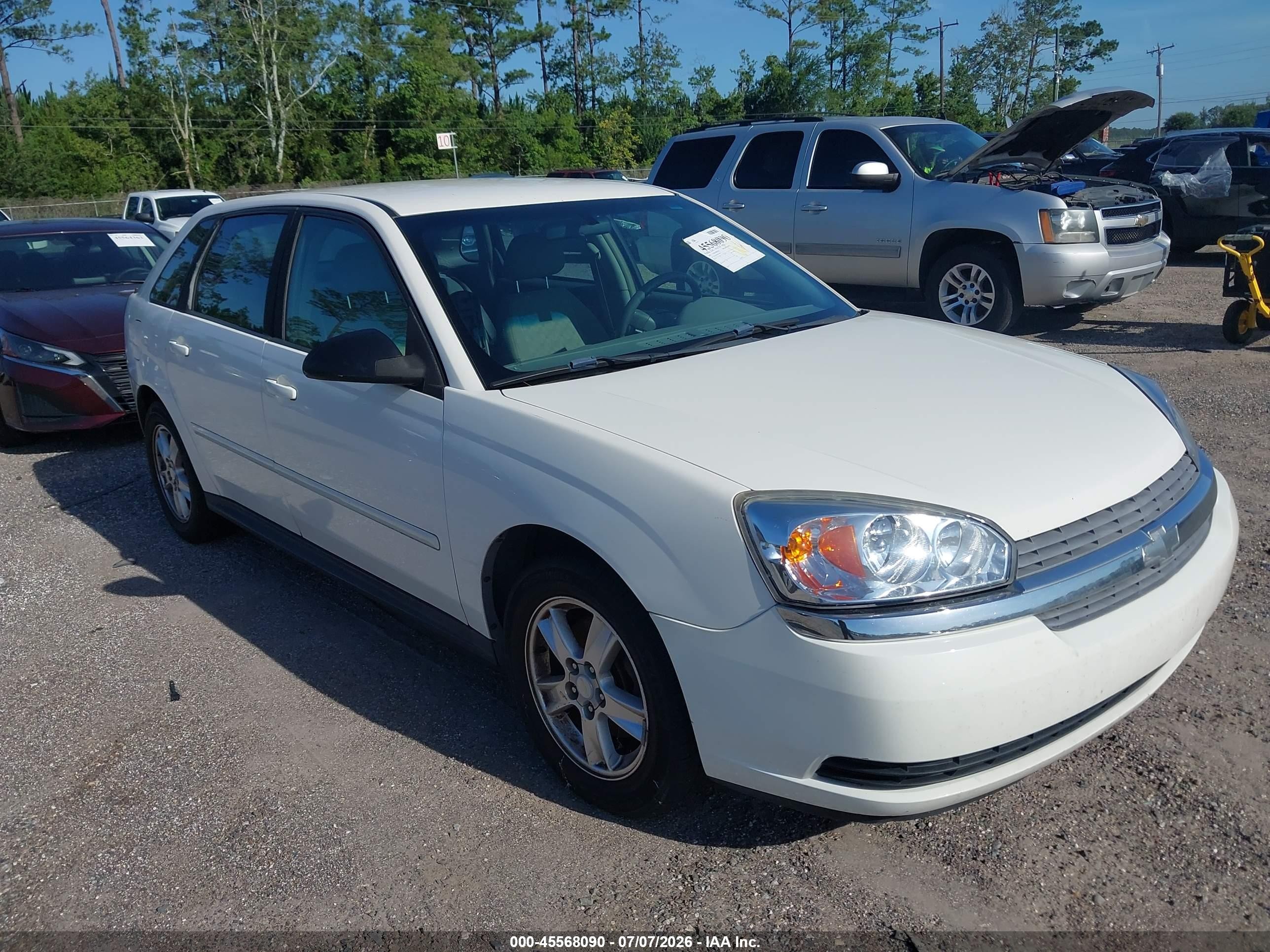 2005 Chevrolet Malibu Maxx Ls White vin: 1G1ZT62835F102975