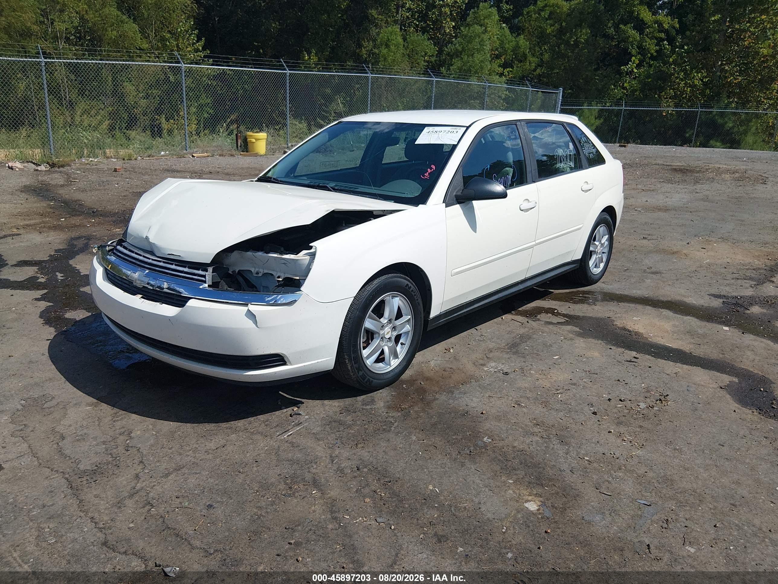 2005 Chevrolet Malibu Maxx Ls White vin: 1G1ZT62835F198106
