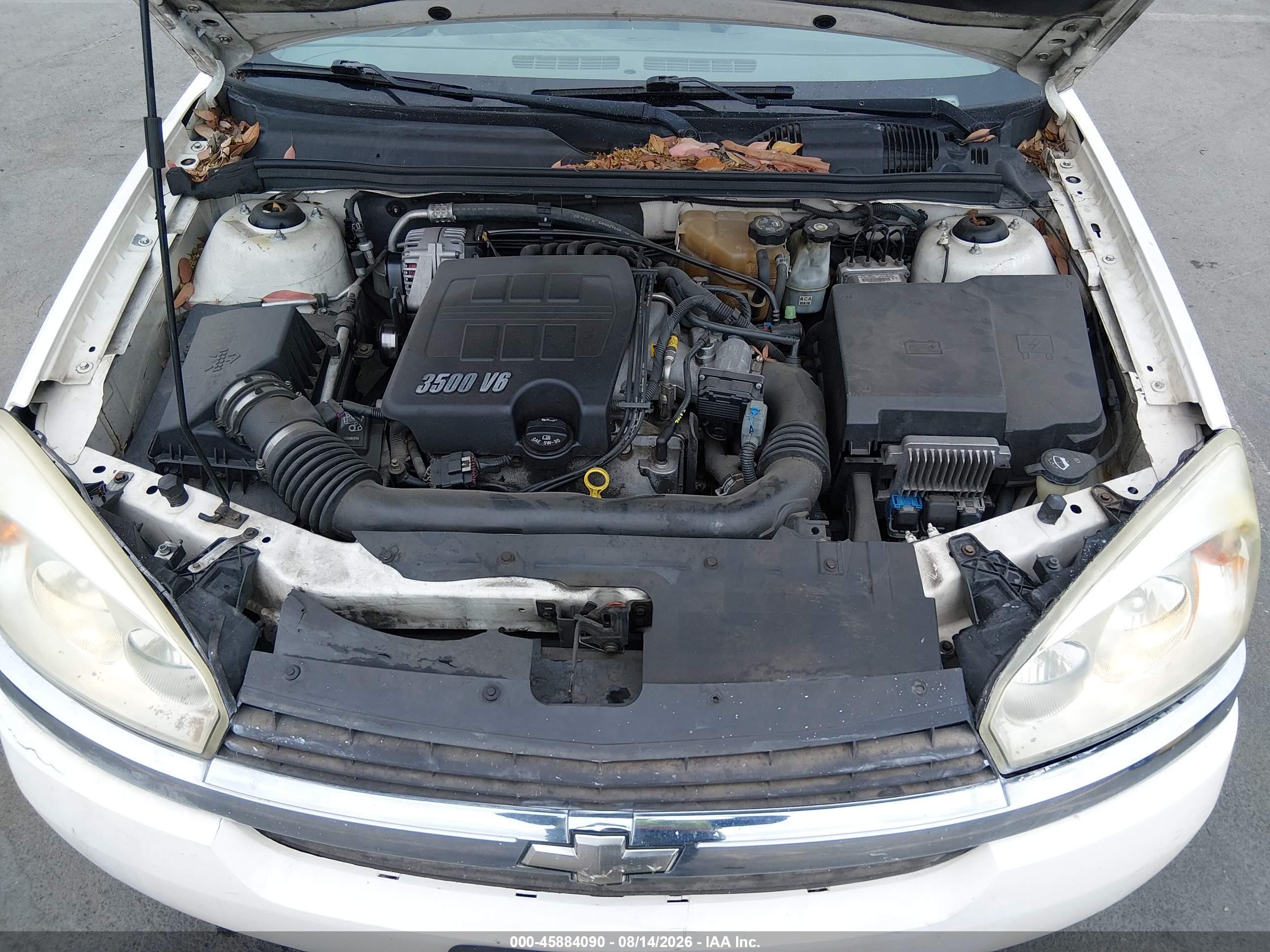2005 Chevrolet Malibu Maxx Ls Белый vin: 1G1ZT62845F275940