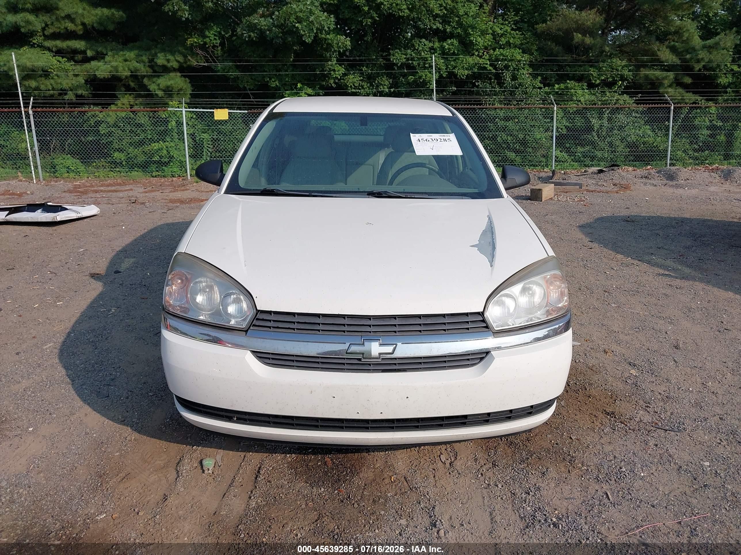 2005 Chevrolet Malibu Maxx Ls White vin: 1G1ZT62865F207879