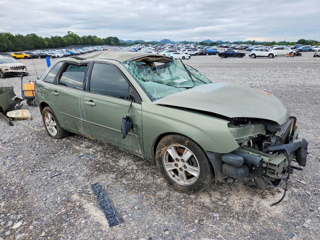 2005 Chevrolet Malibu Maxx Ls Green vin: 1G1ZT64875F100790