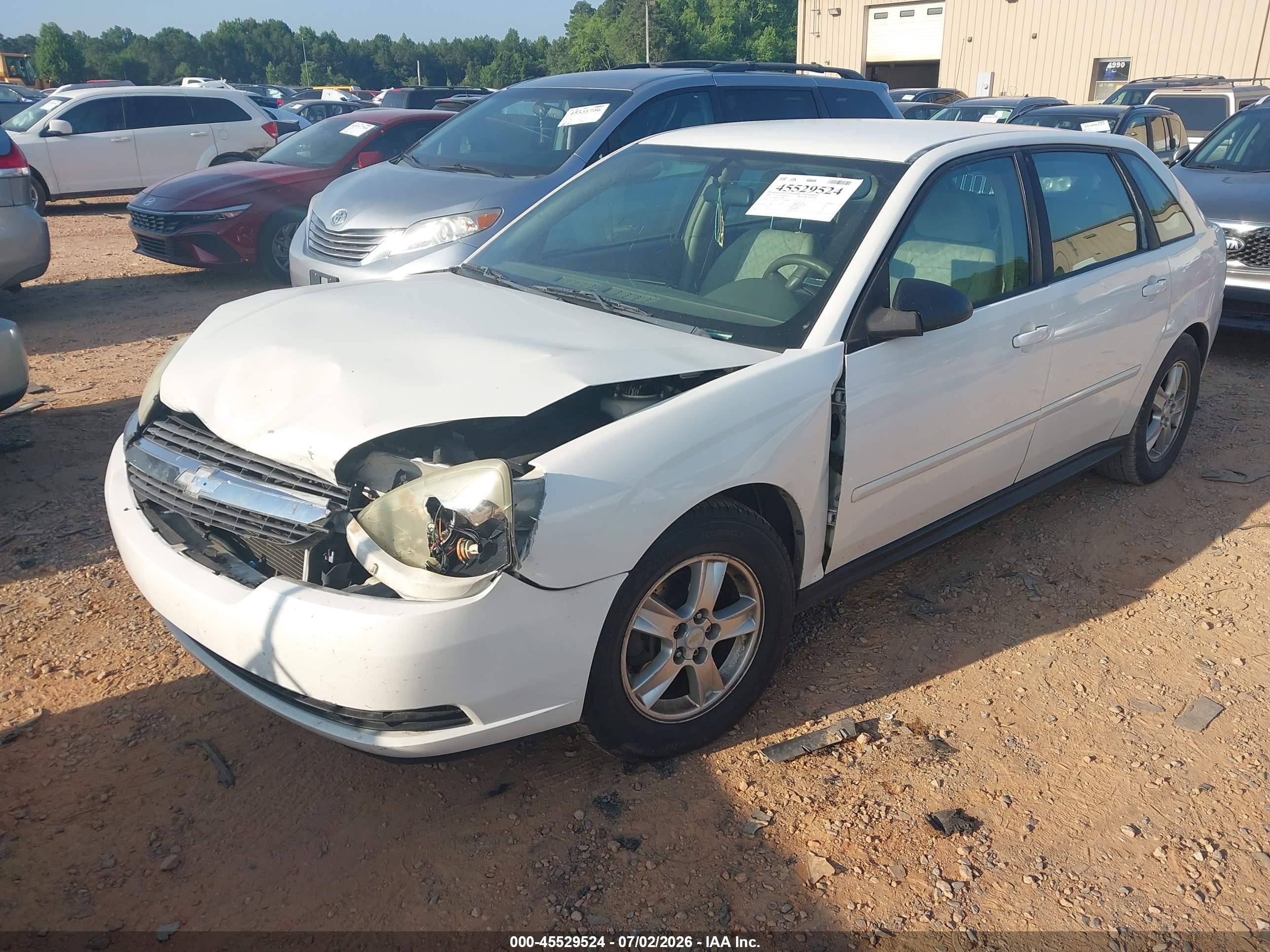 2005 Chevrolet Malibu Maxx Ls White vin: 1G1ZT64875F146992