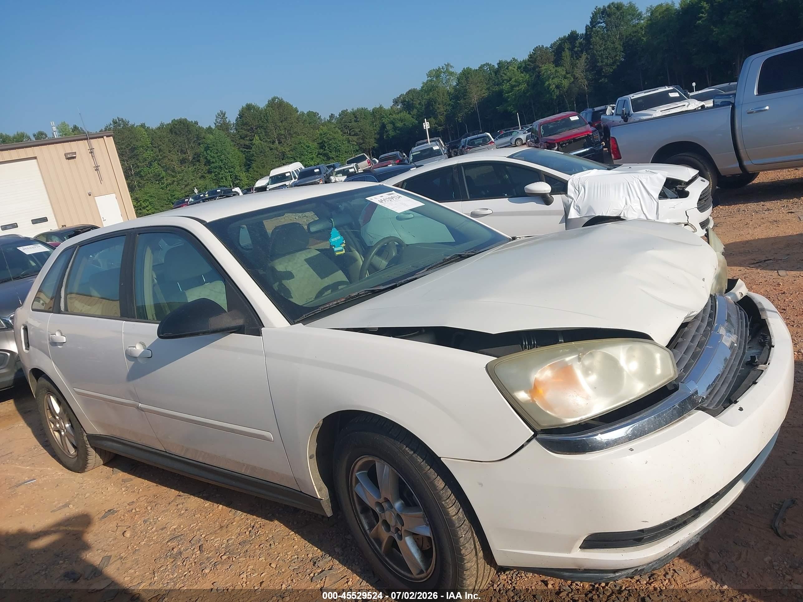 2005 Chevrolet Malibu Maxx Ls White vin: 1G1ZT64875F146992