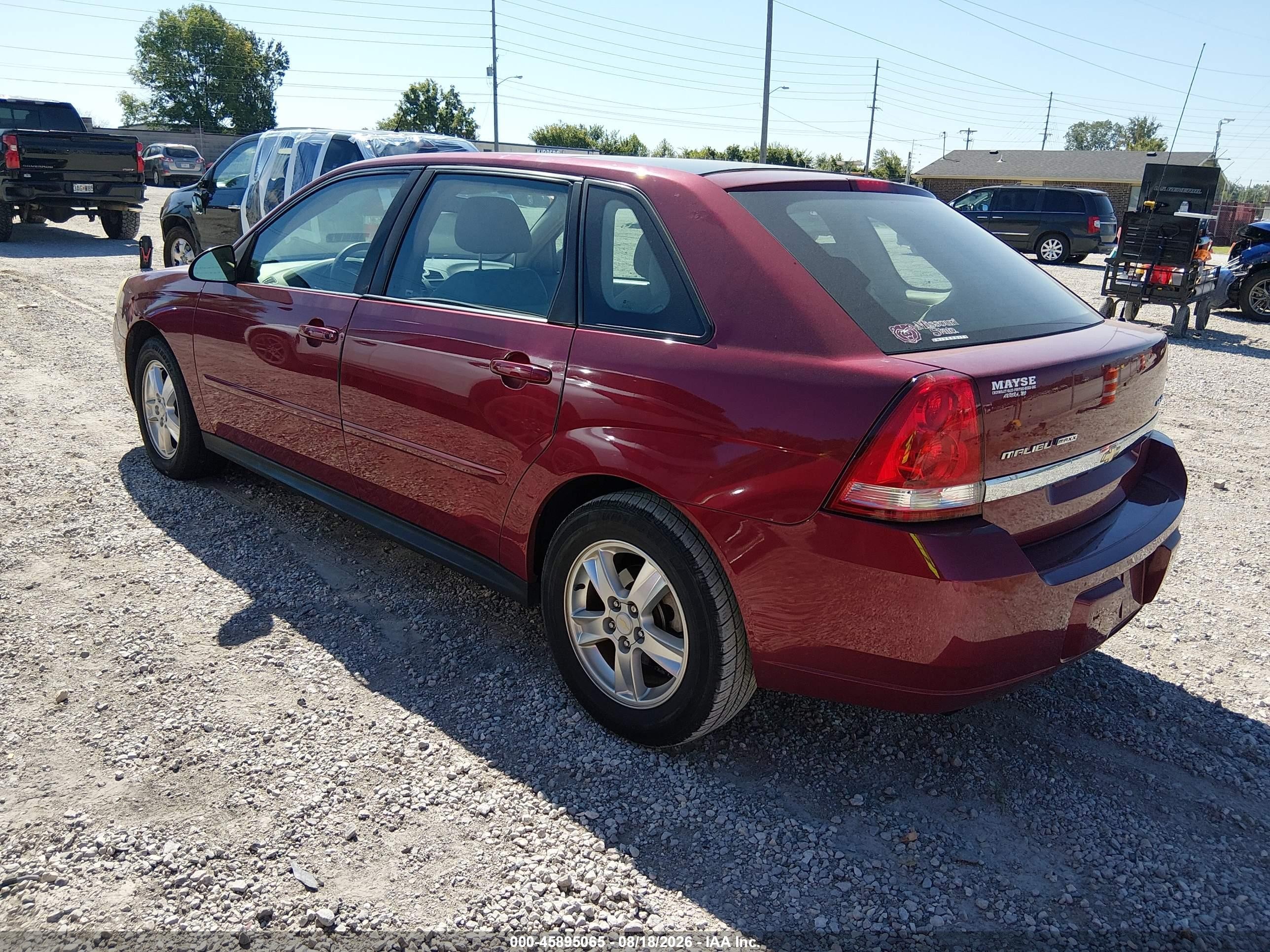 2005 Chevrolet Malibu Maxx Ls Maroon vin: 1G1ZT64885F219156