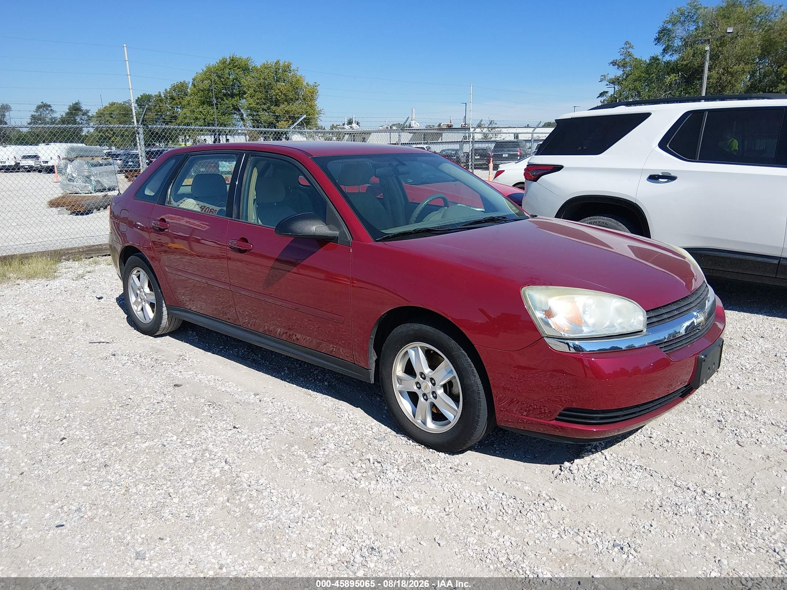 2005 Chevrolet Malibu Maxx Ls Maroon vin: 1G1ZT64885F219156