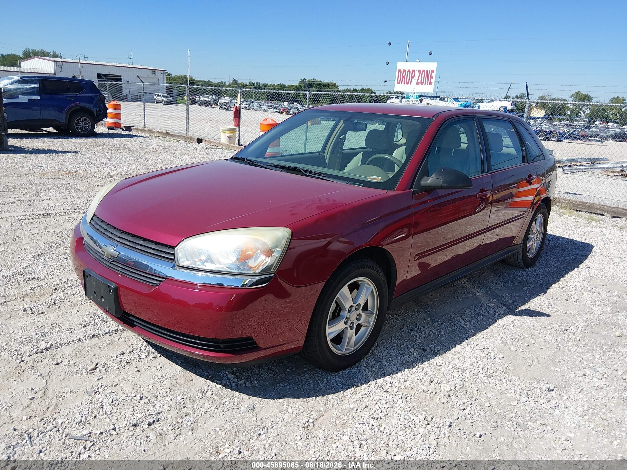 2005 Chevrolet Malibu Maxx Ls Maroon vin: 1G1ZT64885F219156