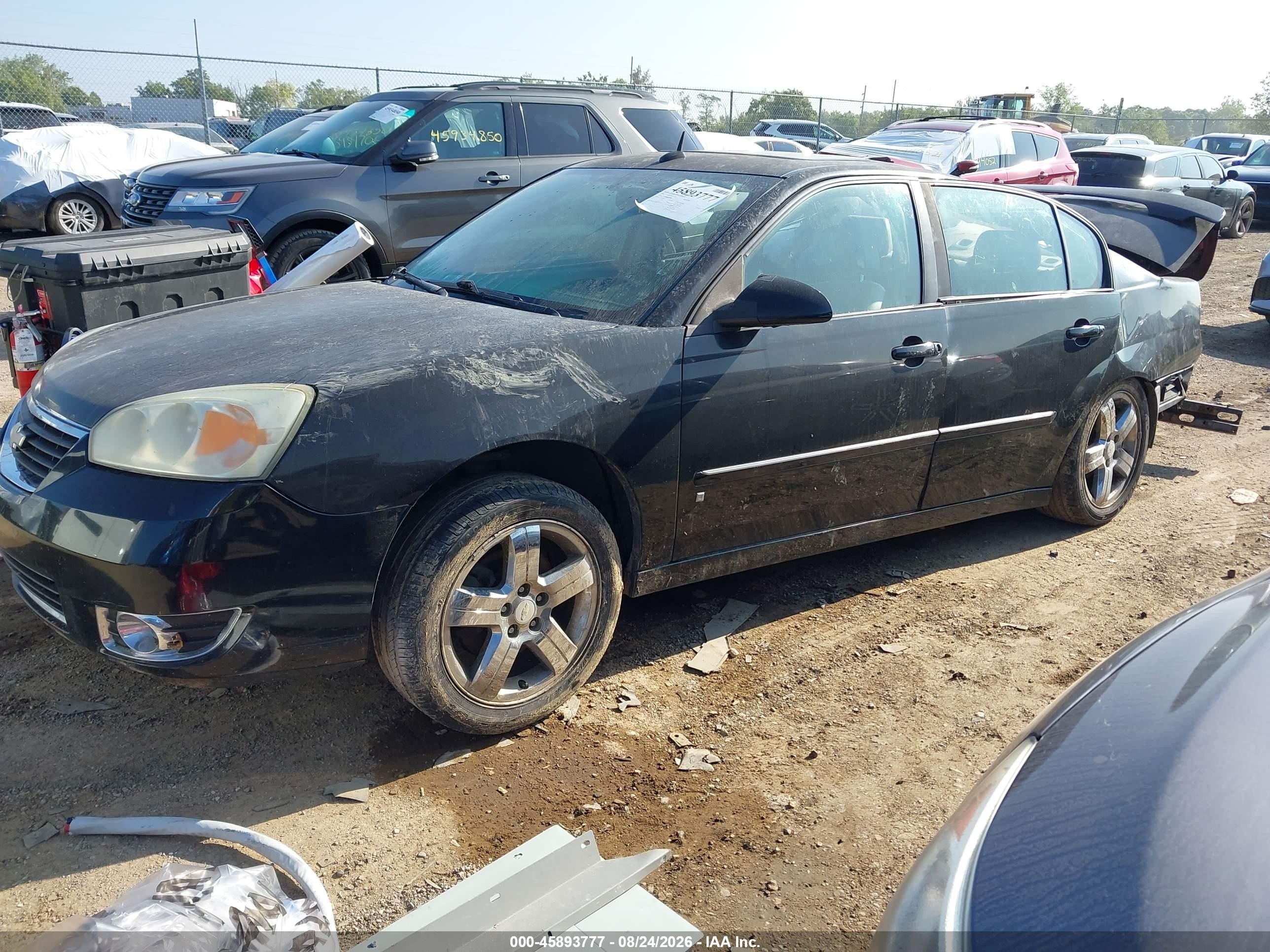 2006 Chevrolet Malibu Ltz Black vin: 1G1ZU53846F300438