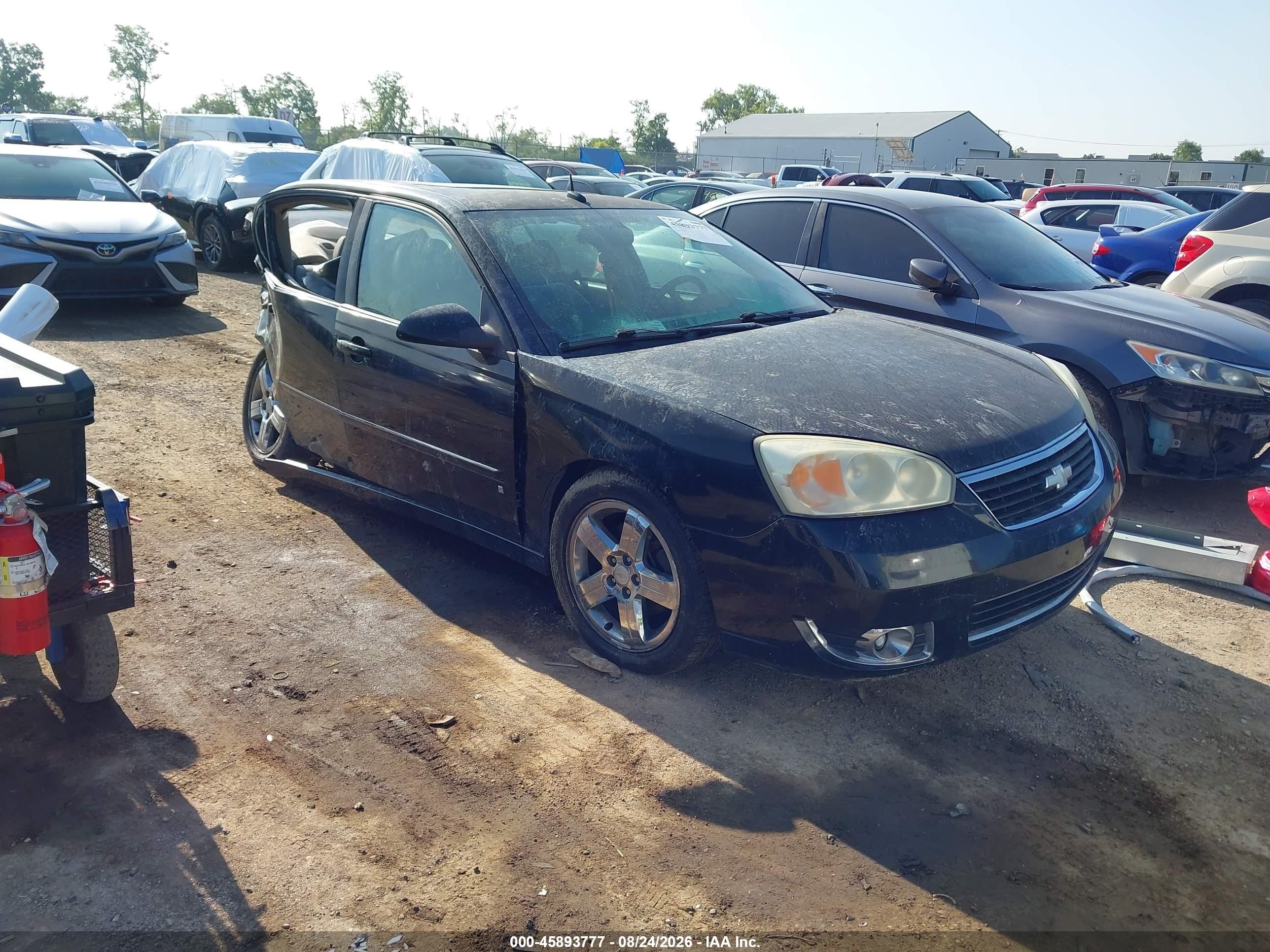 2006 Chevrolet Malibu Ltz Black vin: 1G1ZU53846F300438