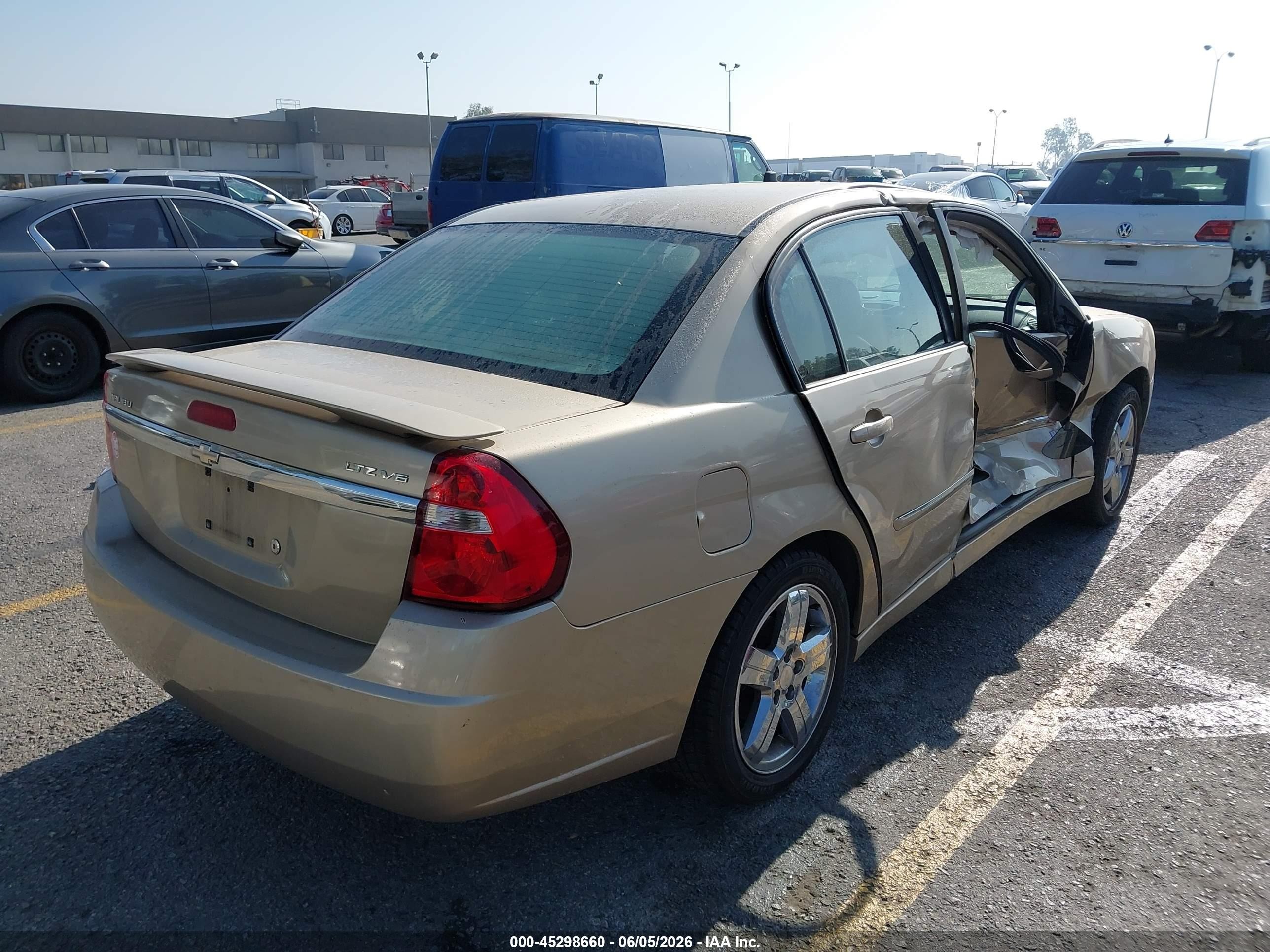 2006 Chevrolet Malibu Ltz Золотой vin: 1G1ZU53886F228983