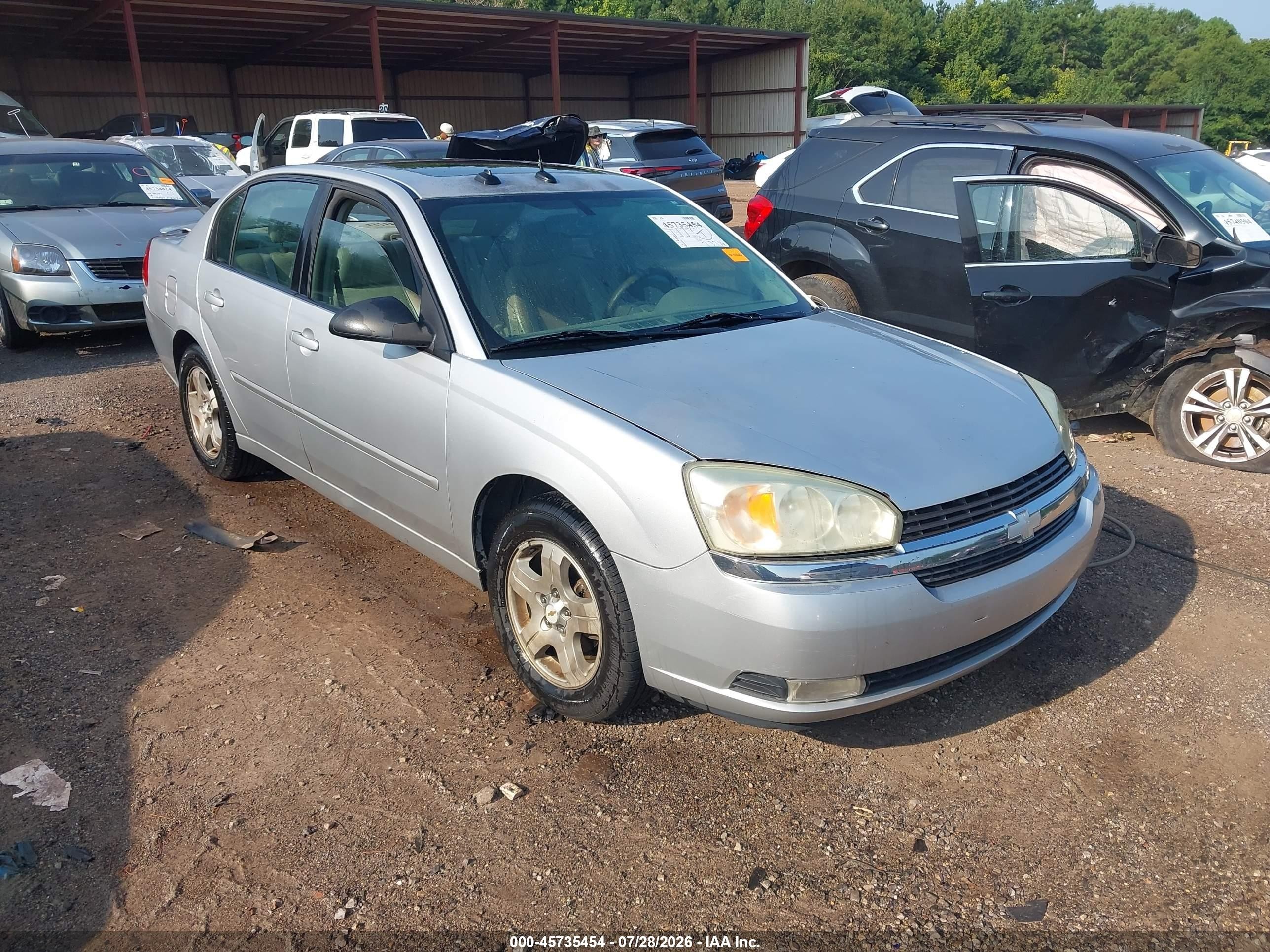 2004 Chevrolet Malibu Lt Silver vin: 1G1ZU54824F103280