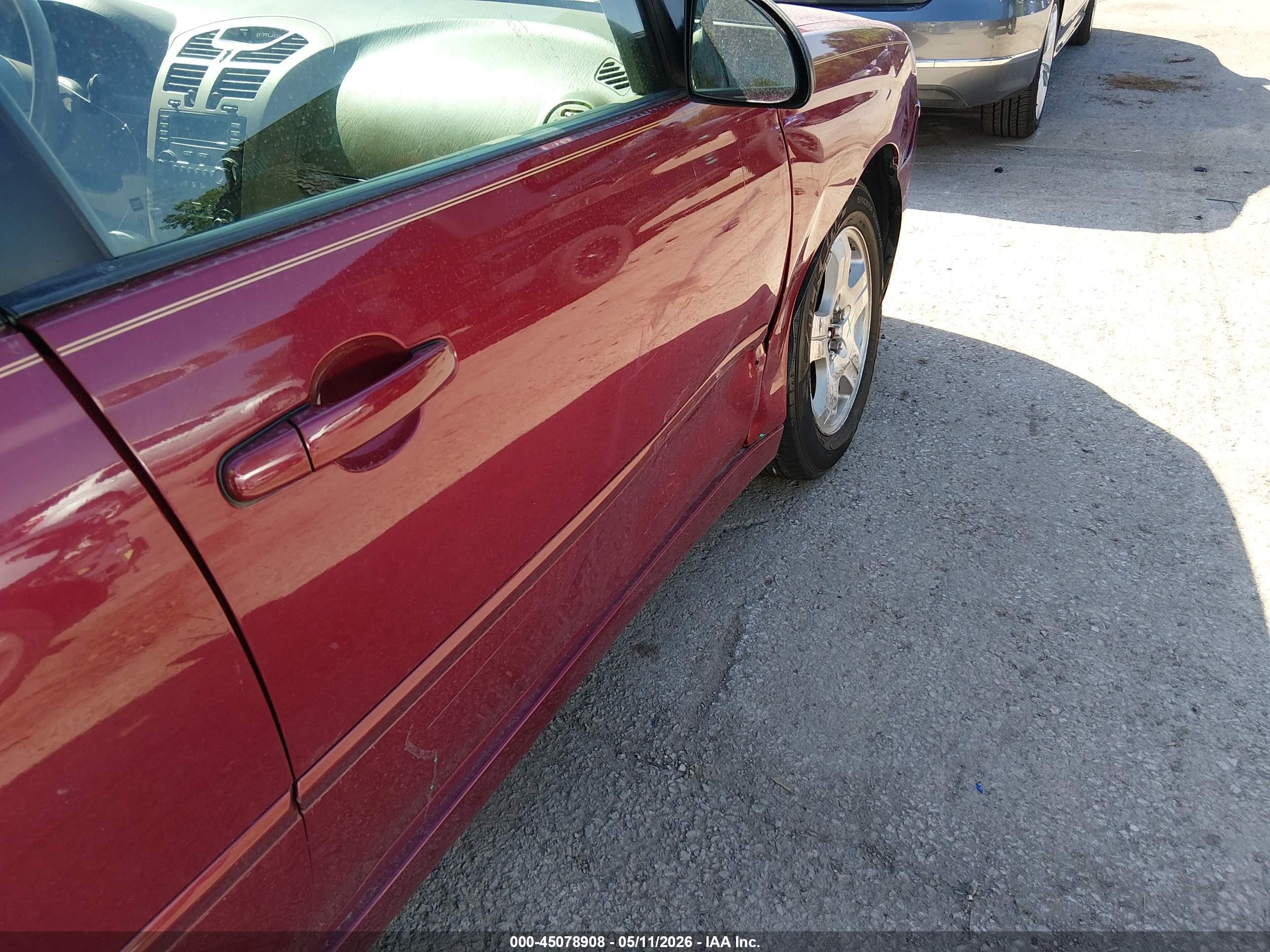 2005 Chevrolet Malibu Lt Темно-бордовый vin: 1G1ZU54825F141061