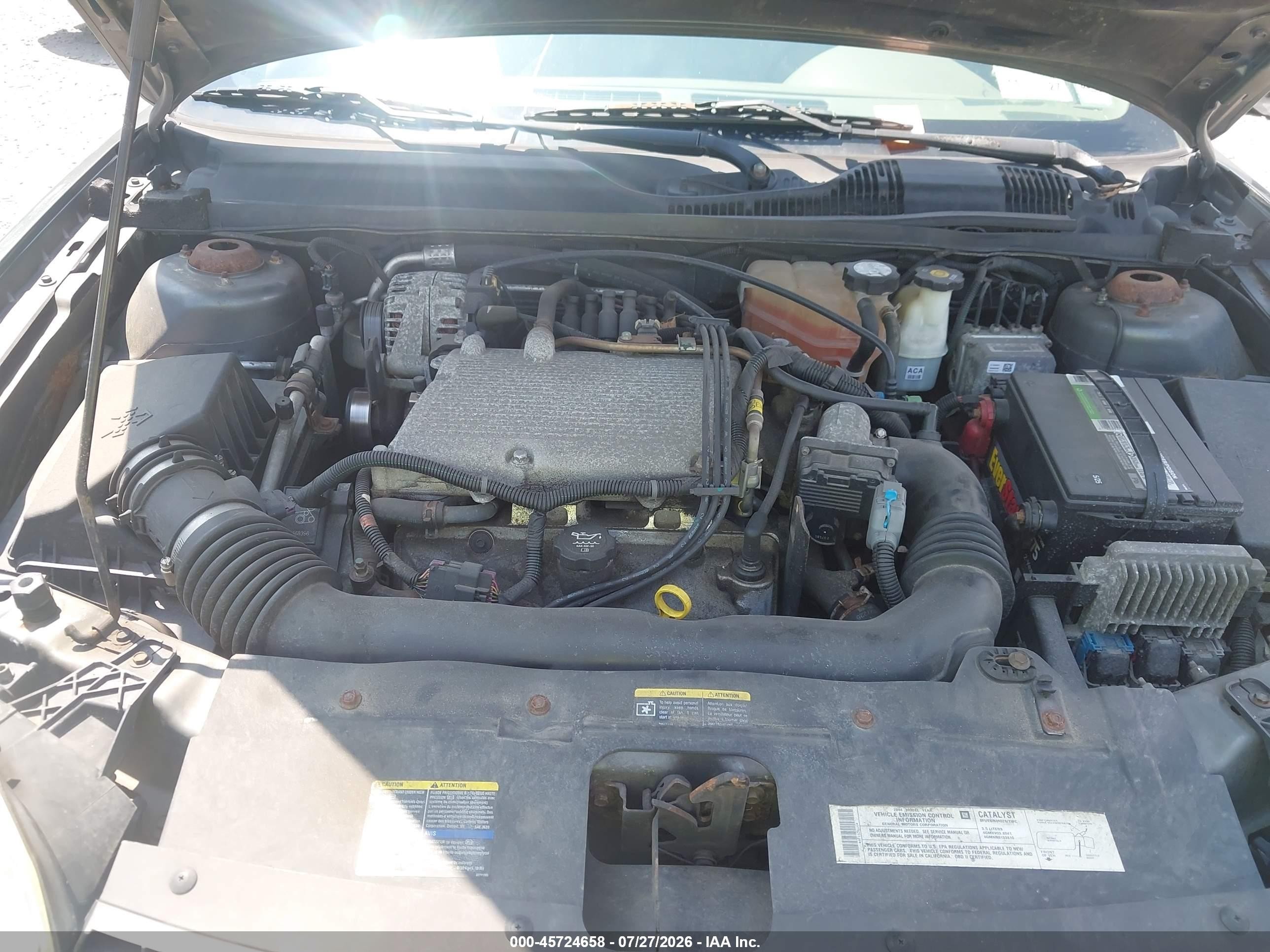 2004 Chevrolet Malibu Lt Green vin: 1G1ZU54834F115616