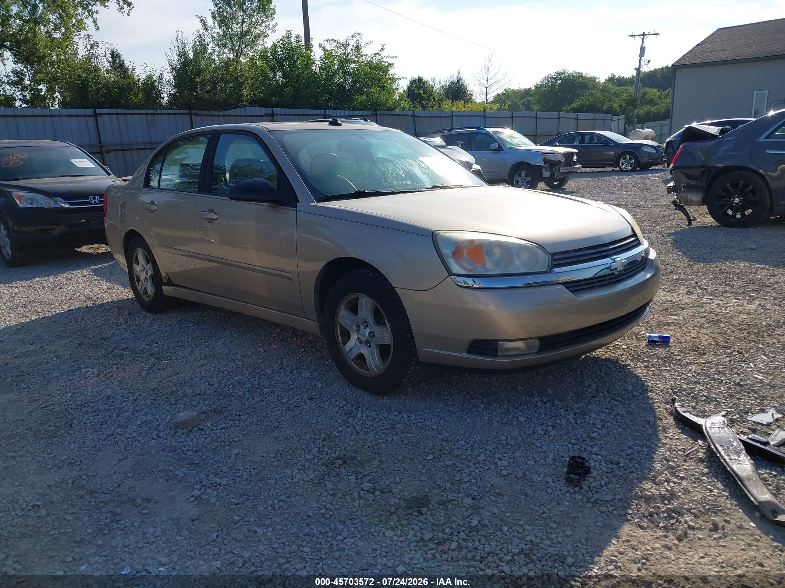 2005 Chevrolet Malibu Lt Gold vin: 1G1ZU54835F246501