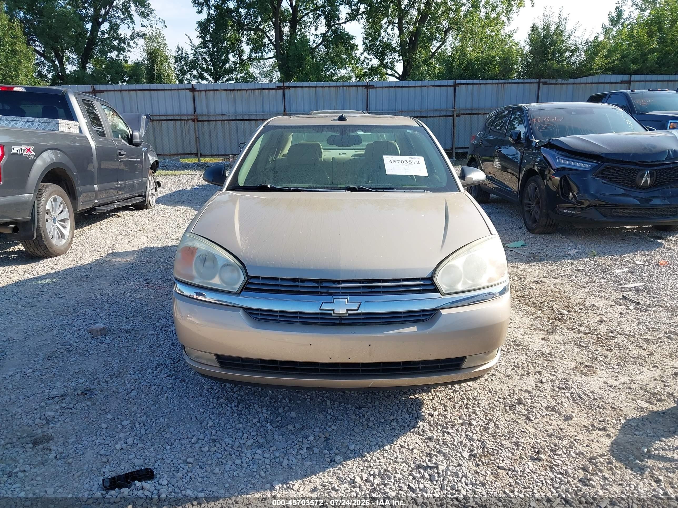 2005 Chevrolet Malibu Lt Gold vin: 1G1ZU54835F246501