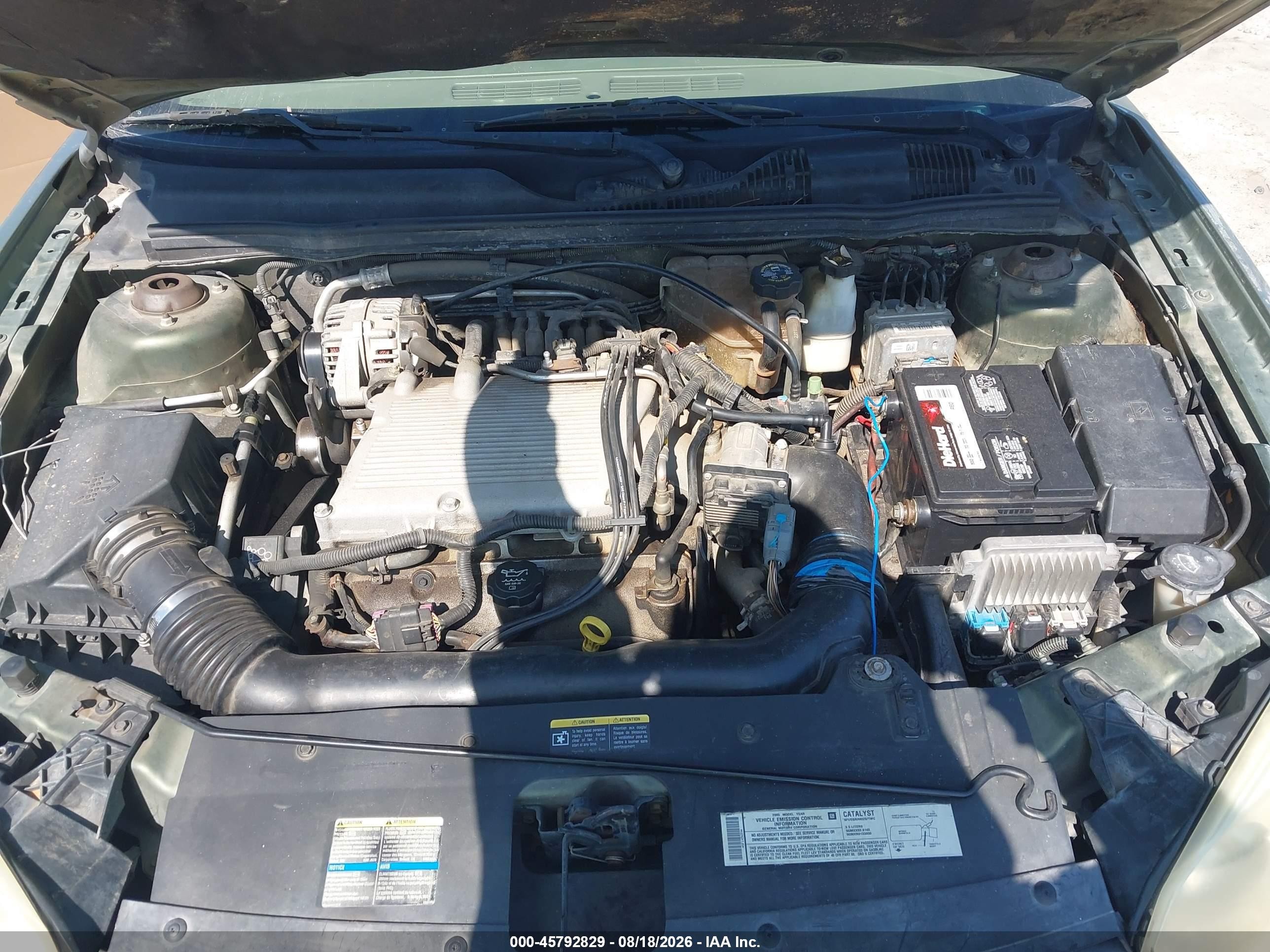 2005 Chevrolet Malibu Lt Green vin: 1G1ZU54845F145659
