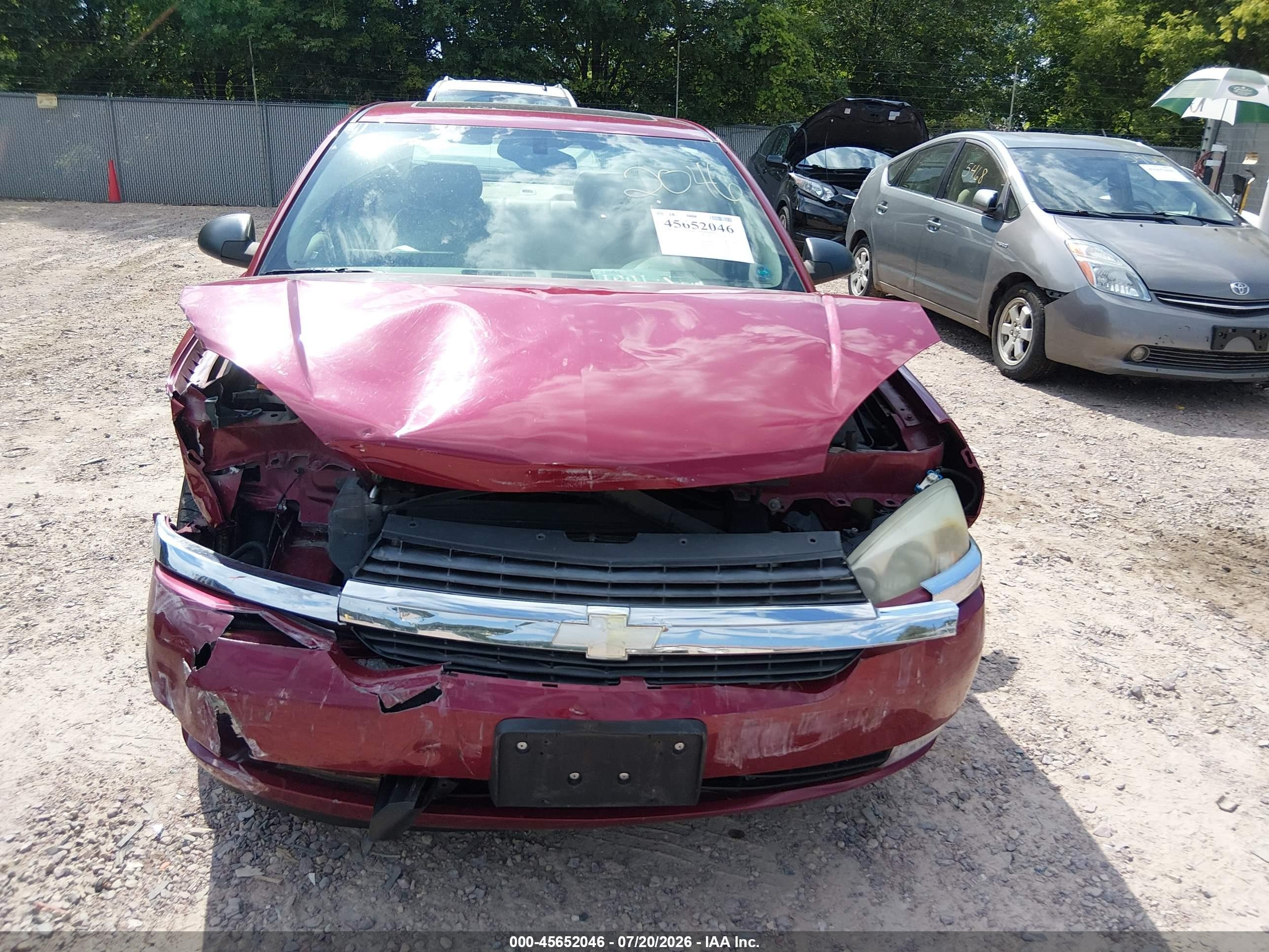 2004 Chevrolet Malibu Lt Бордовый vin: 1G1ZU54854f188227