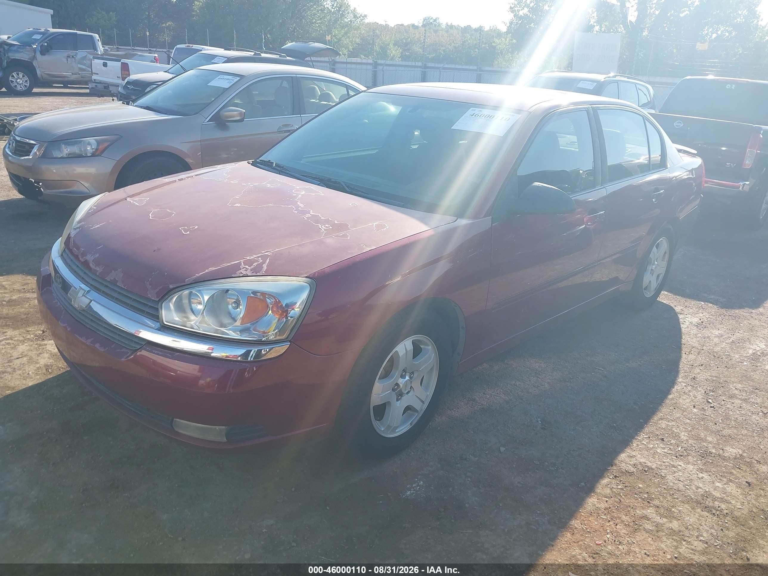 2004 Chevrolet Malibu Lt Red vin: 1G1ZU54864F203883