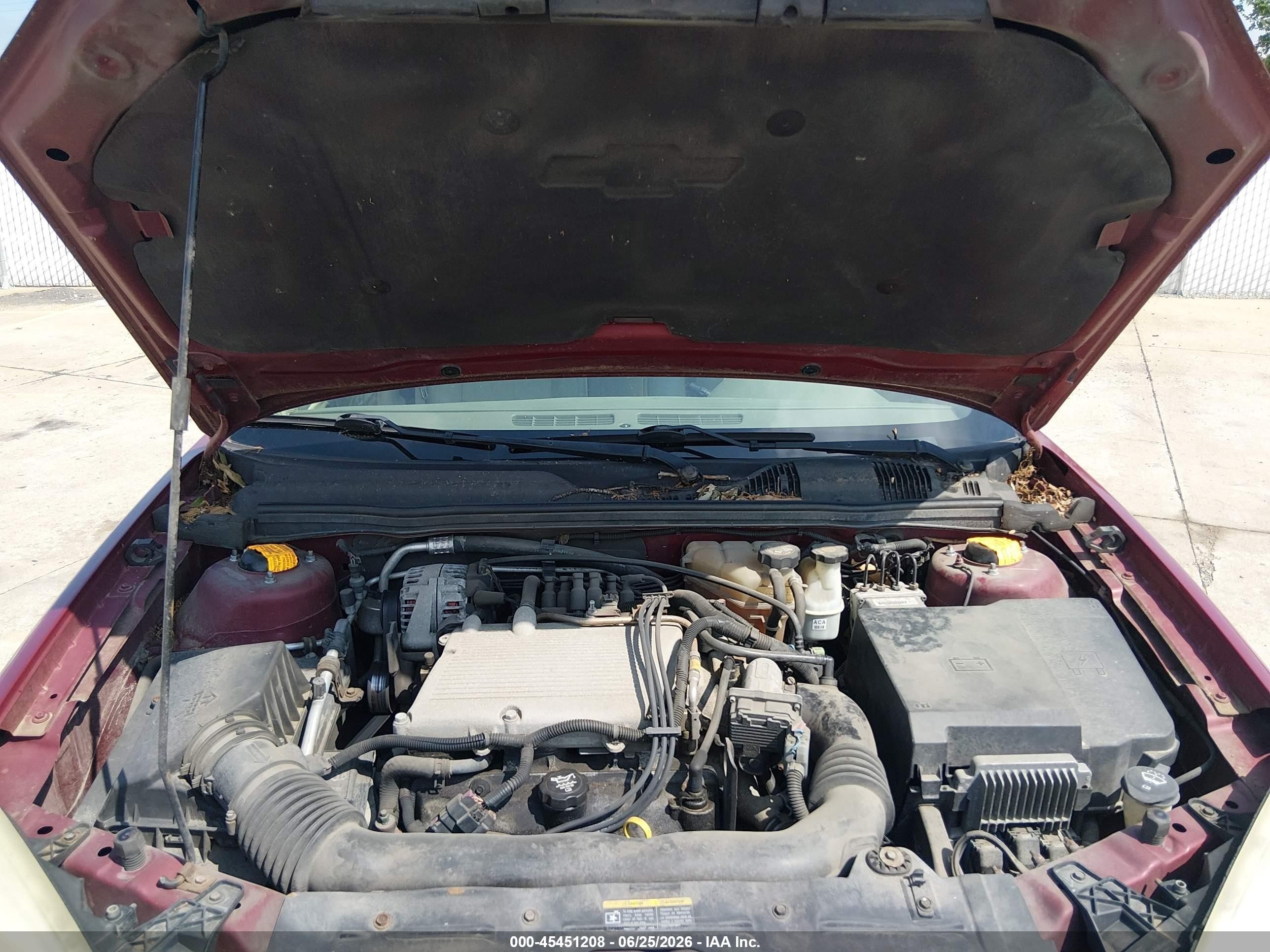 2005 Chevrolet Malibu Lt Red vin: 1G1ZU54865F102974