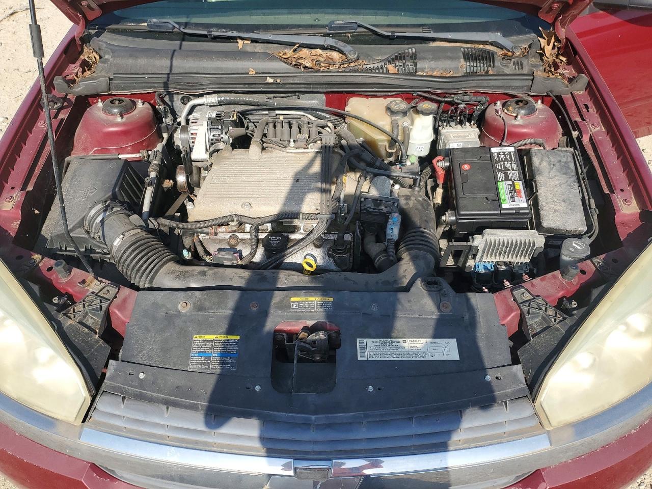 2005 Chevrolet Malibu Lt Burgundy vin: 1G1ZU54865F146117