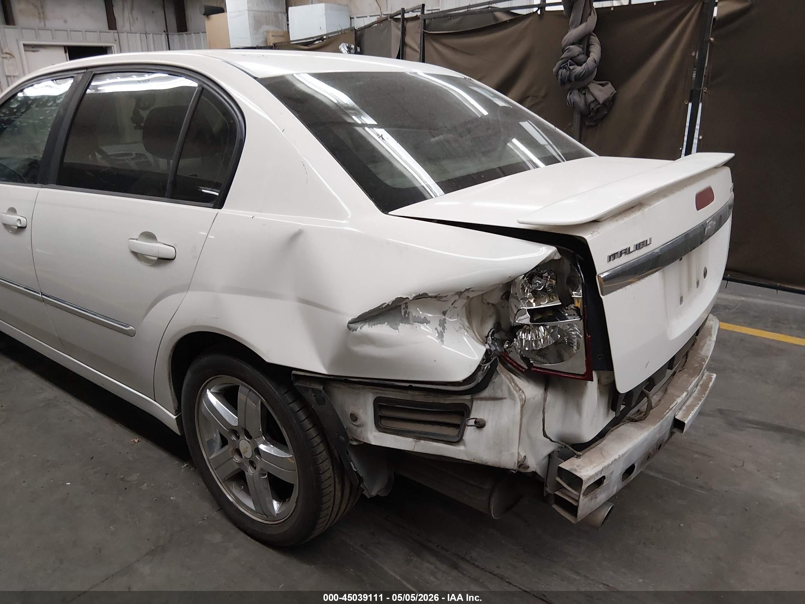 2007 Chevrolet Malibu Ltz White vin: 1G1ZU57N27F253184