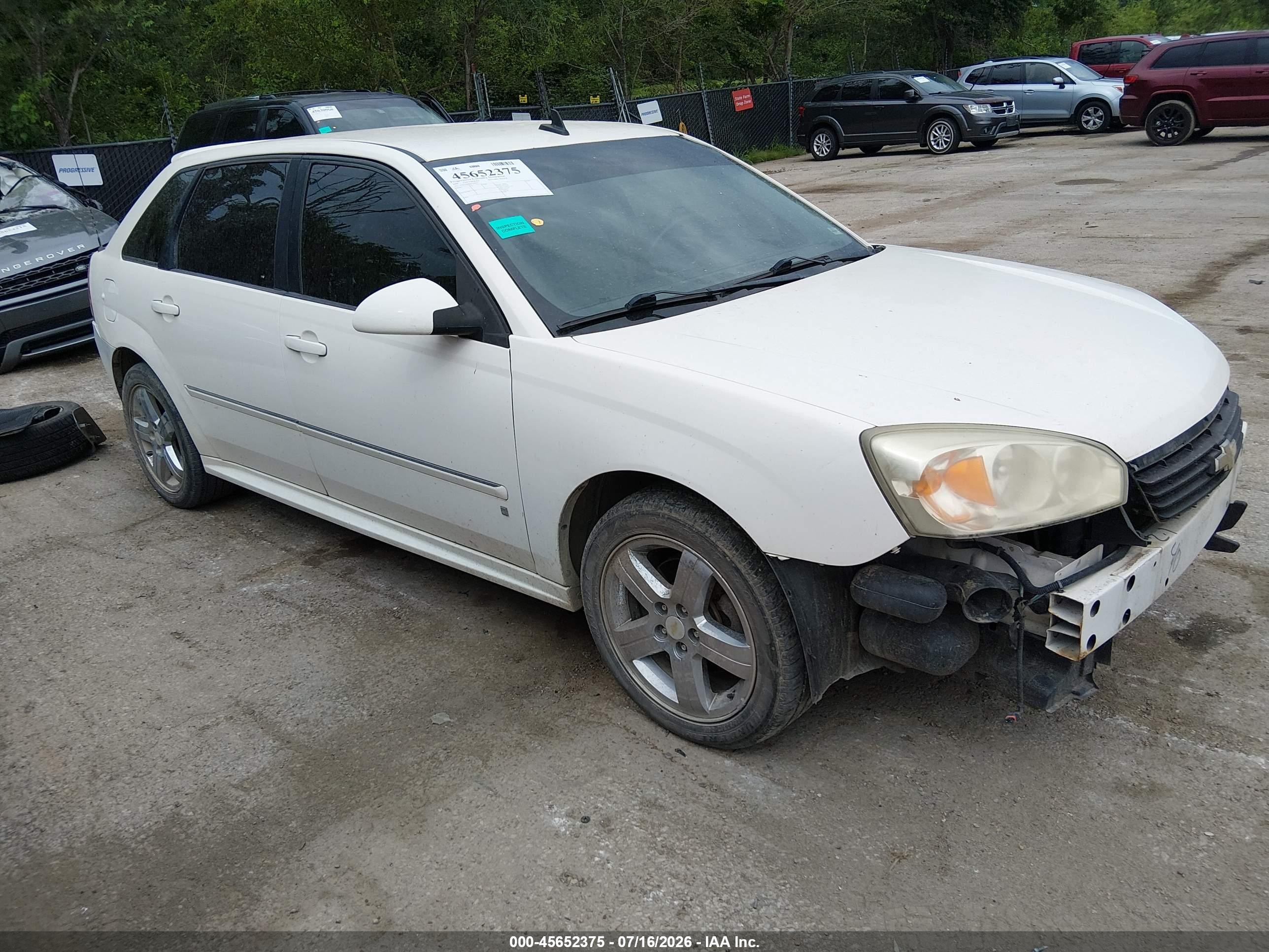 2006 Chevrolet Malibu Maxx Ltz Белый vin: 1G1ZU63866F138351
