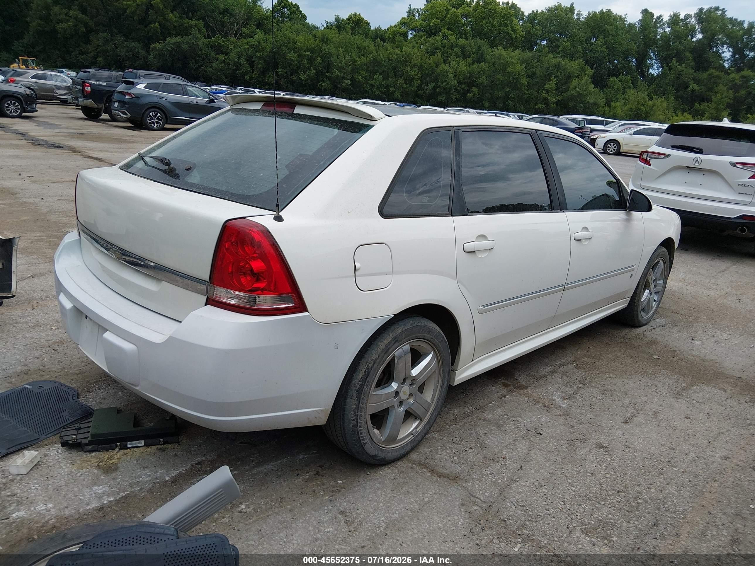 2006 Chevrolet Malibu Maxx Ltz Белый vin: 1G1ZU63866F138351