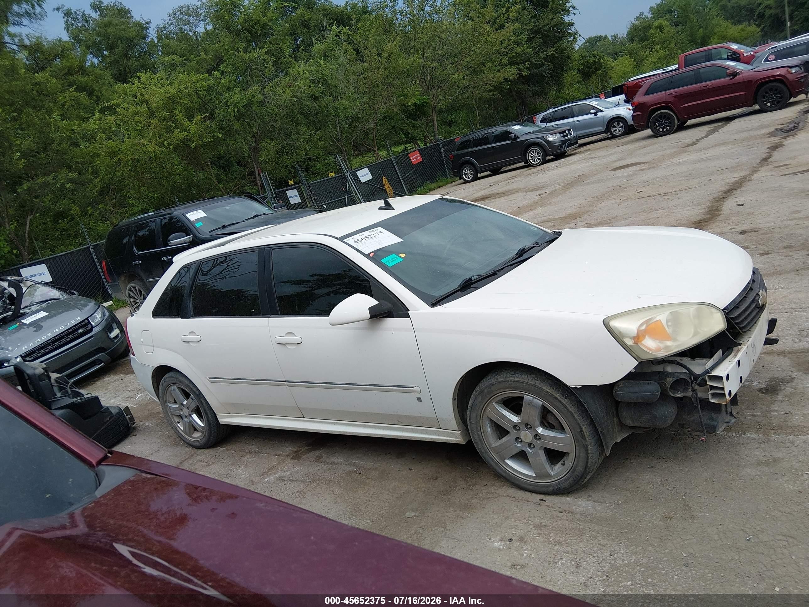 2006 Chevrolet Malibu Maxx Ltz Белый vin: 1G1ZU63866F138351