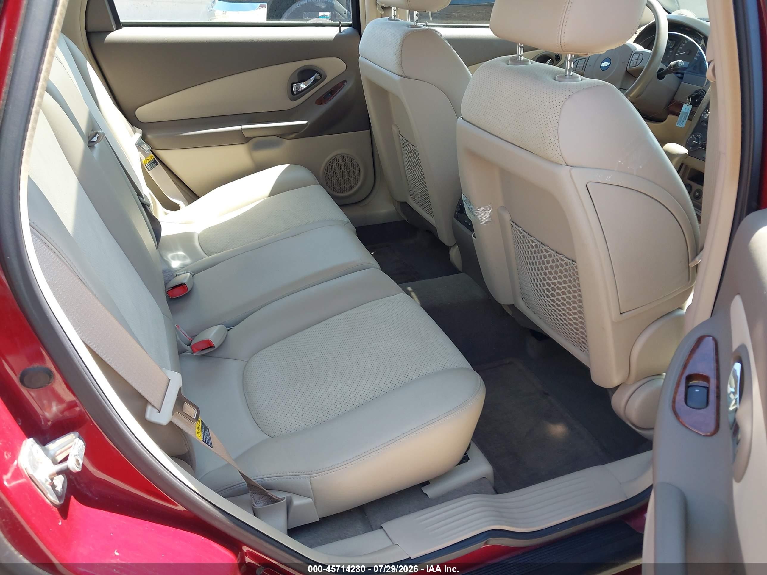 2005 Chevrolet Malibu Maxx Lt Burgundy vin: 1G1ZU64825F105361