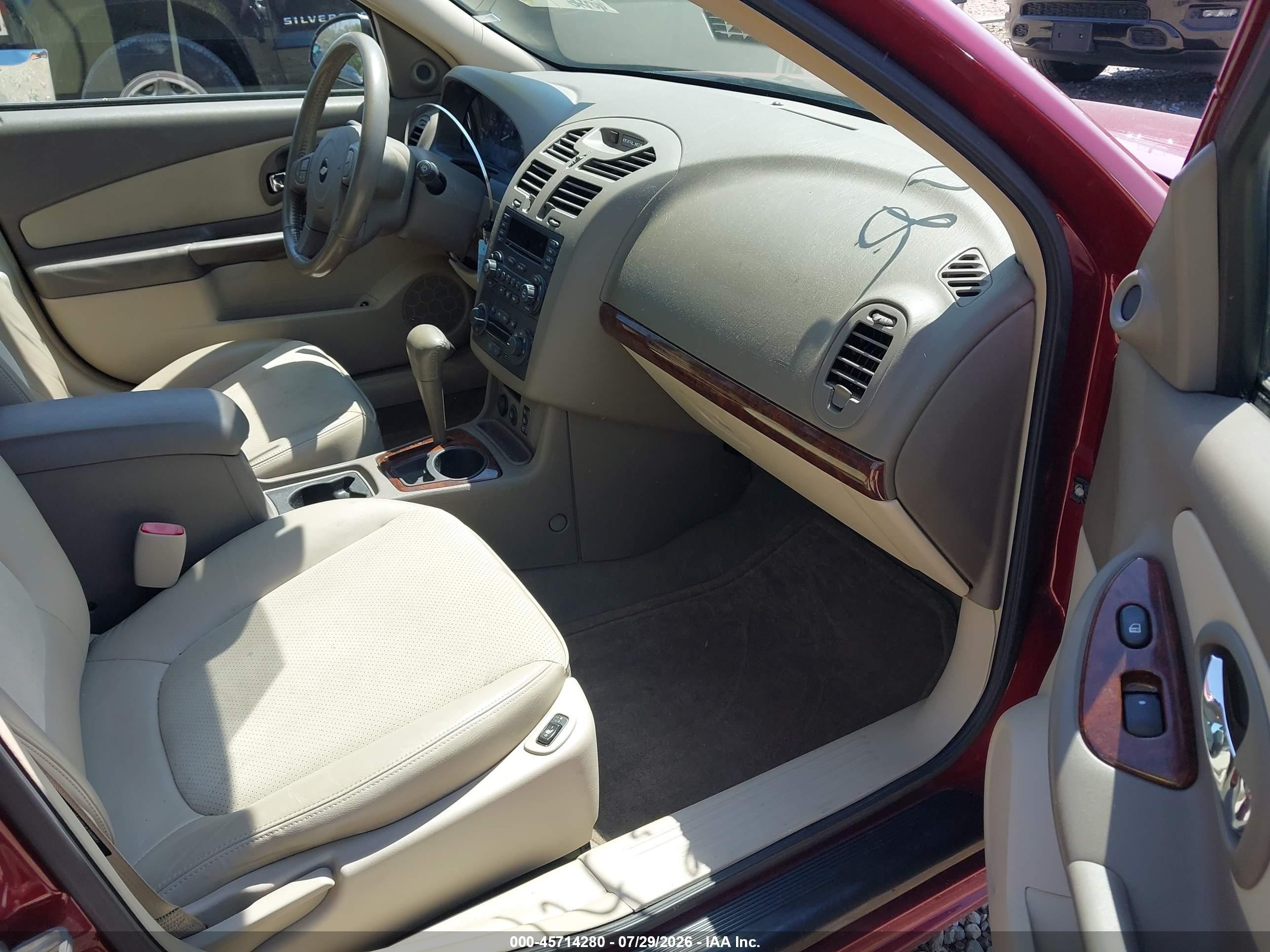 2005 Chevrolet Malibu Maxx Lt Burgundy vin: 1G1ZU64825F105361