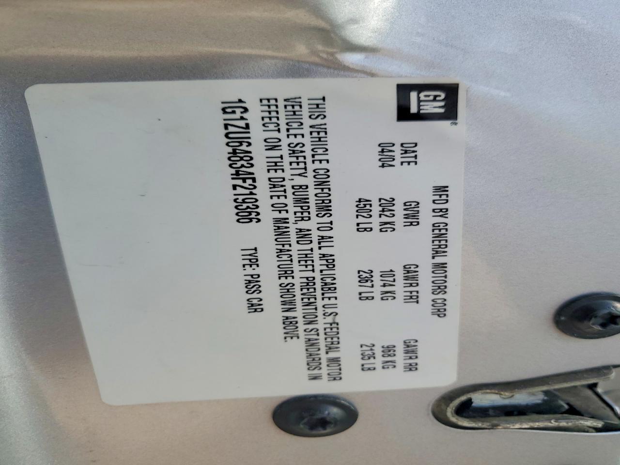 2004 Chevrolet Malibu Maxx Lt Silver vin: 1G1ZU64834F219366
