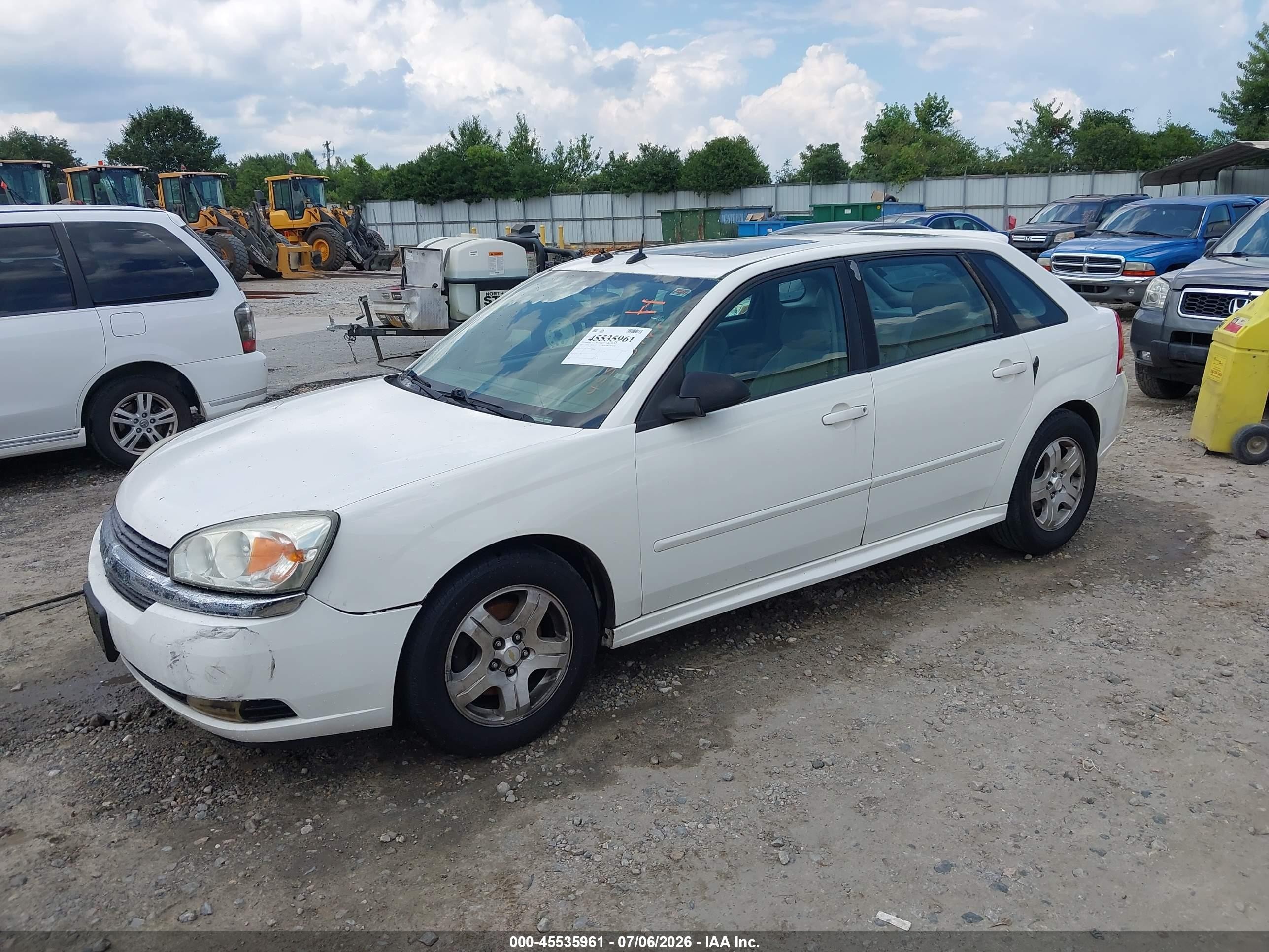 2005 Chevrolet Malibu Maxx Lt White vin: 1G1ZU64885F175060