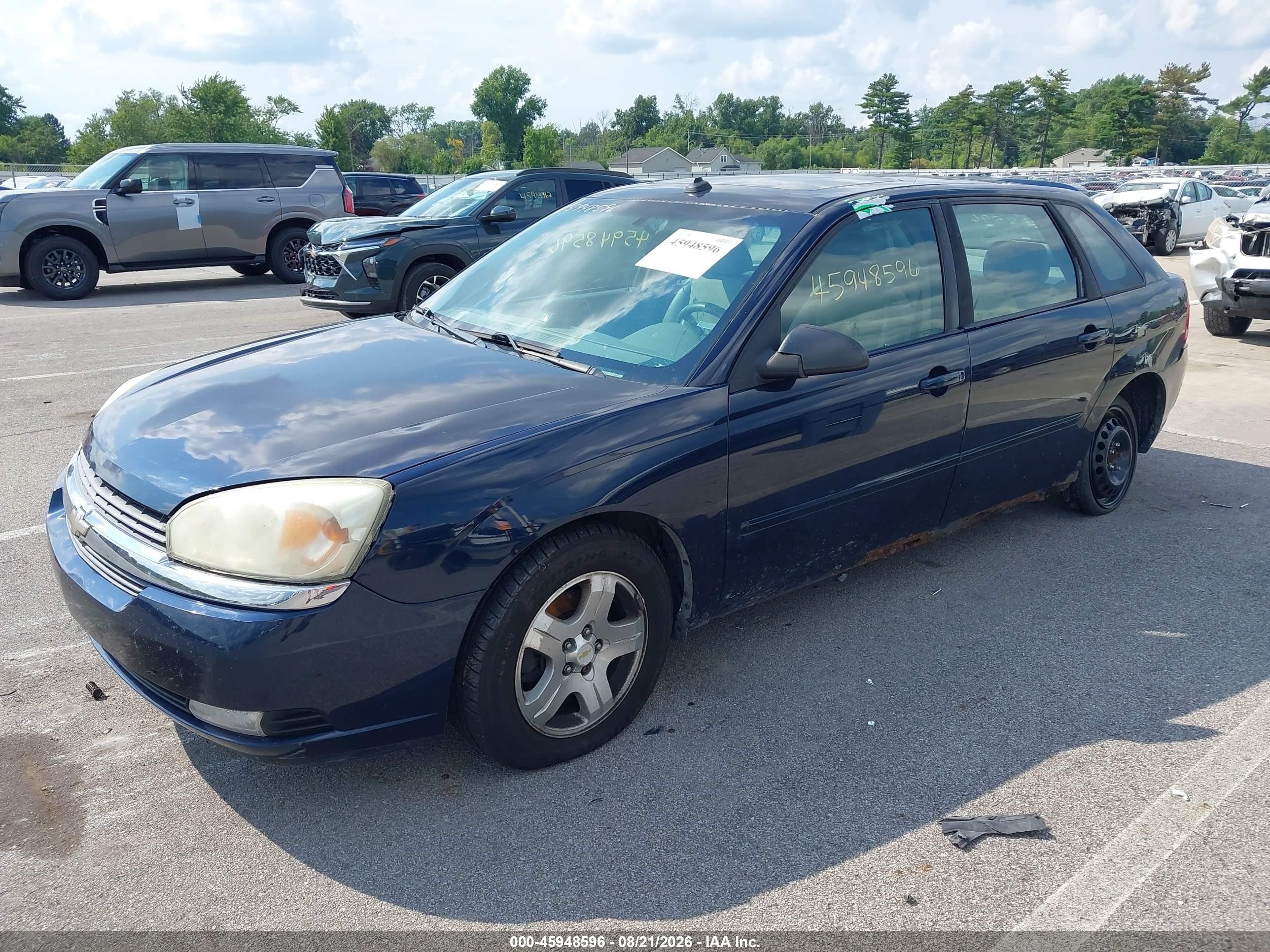 2005 Chevrolet Malibu Maxx Lt Blue vin: 1G1ZU64895F202668
