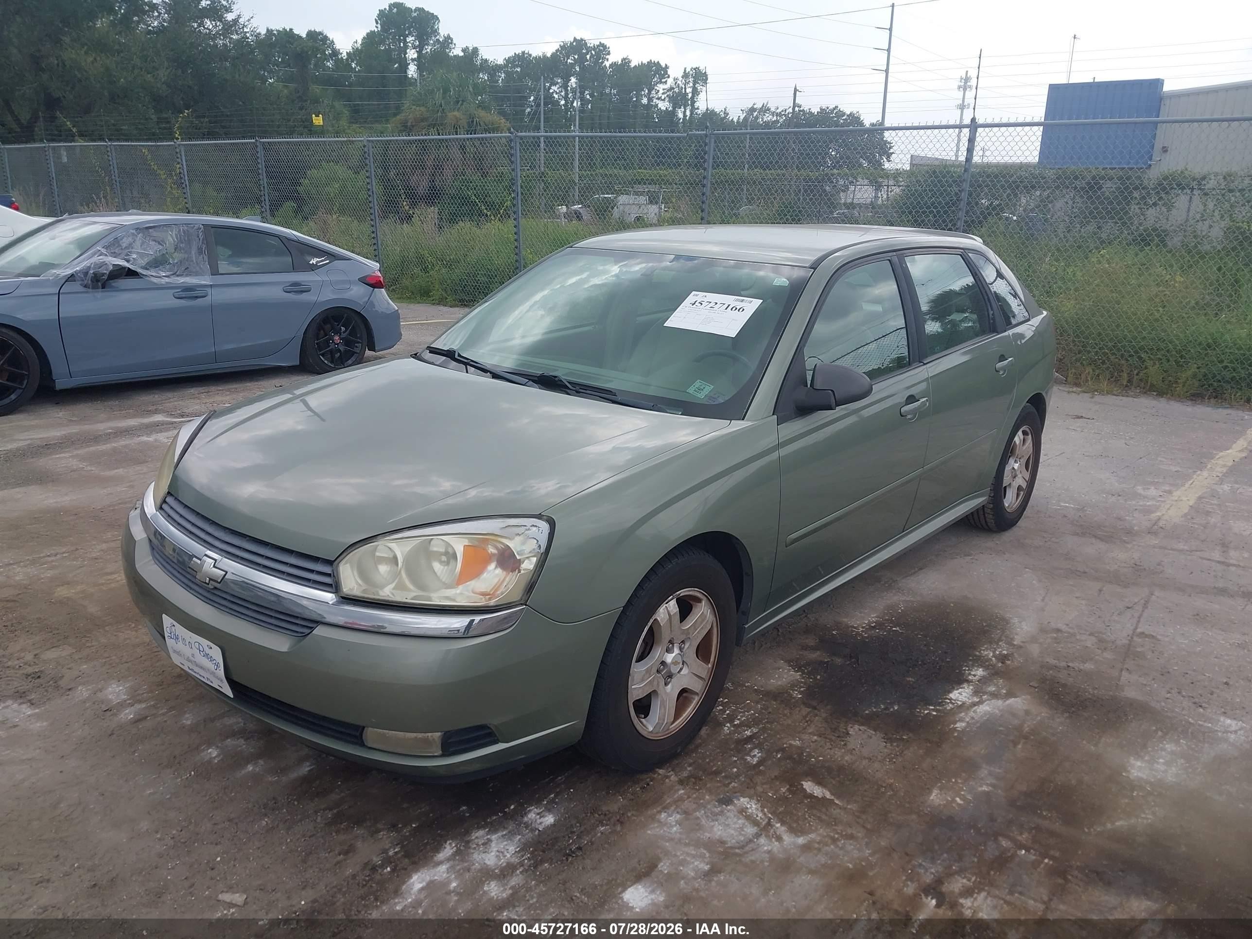 2005 Chevrolet Malibu Maxx Lt Green vin: 1G1ZU648X5F226414