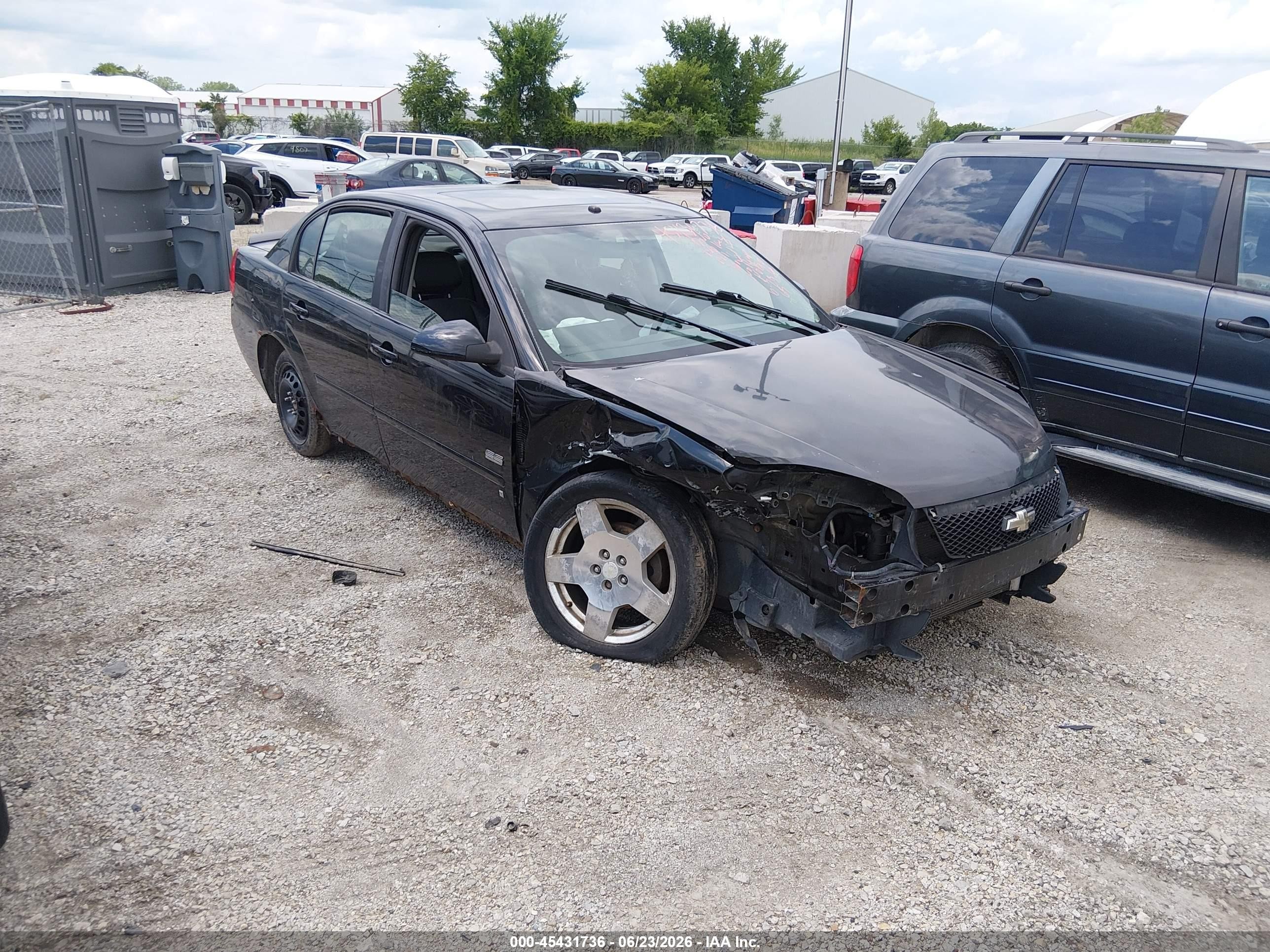 2006 Chevrolet Malibu Ss Black vin: 1G1ZW53186F189387