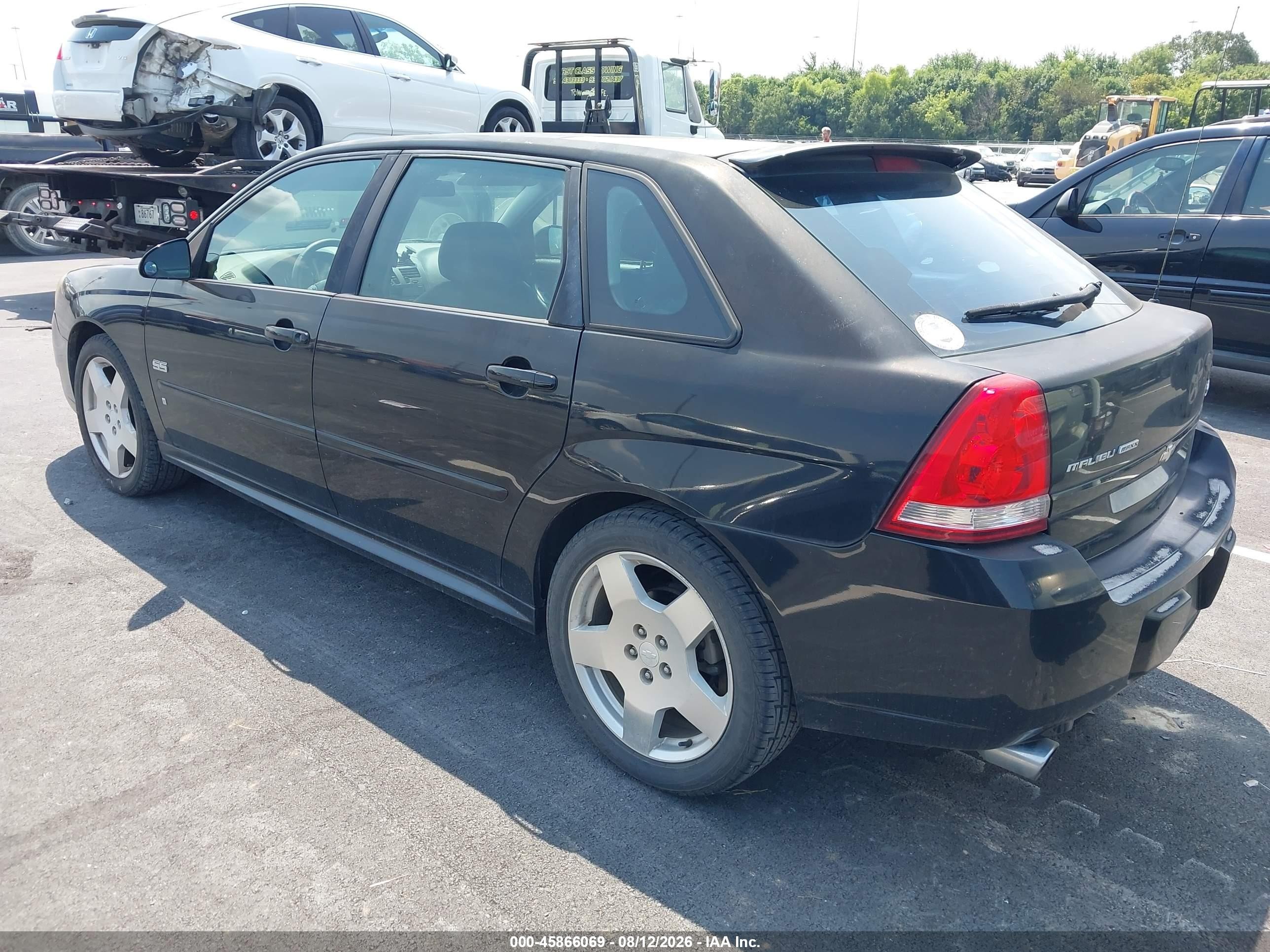 2007 Chevrolet Malibu Maxx Ss Black vin: 1G1ZW67187F242459