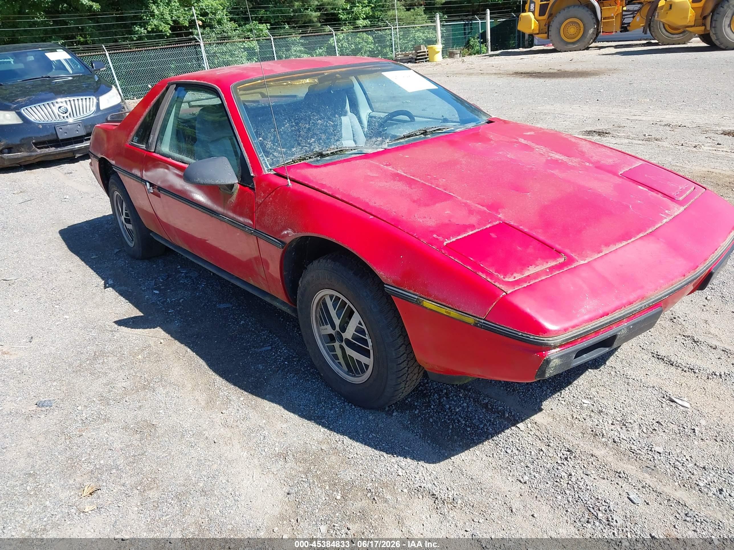 1984 Pontiac Fiero Se Красный vin: 1G2AF37R9EP208289