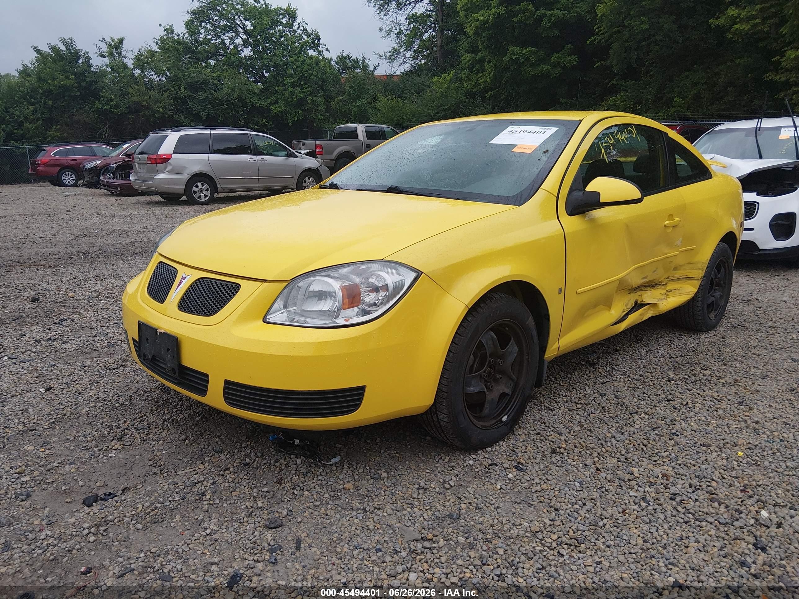 2007 Pontiac G5   Yellow vin: 1G2AL15F177131524