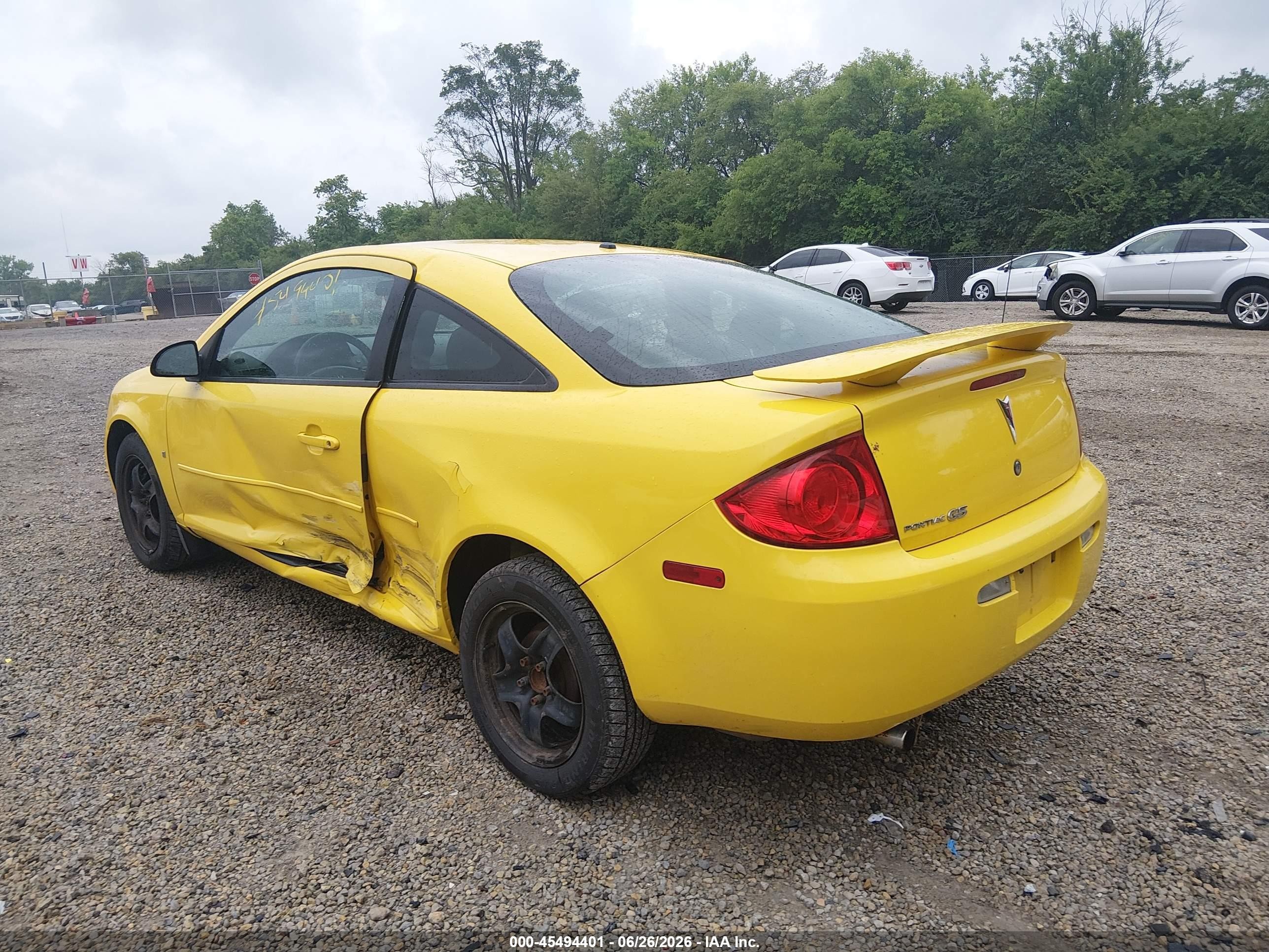 2007 Pontiac G5   Yellow vin: 1G2AL15F177131524