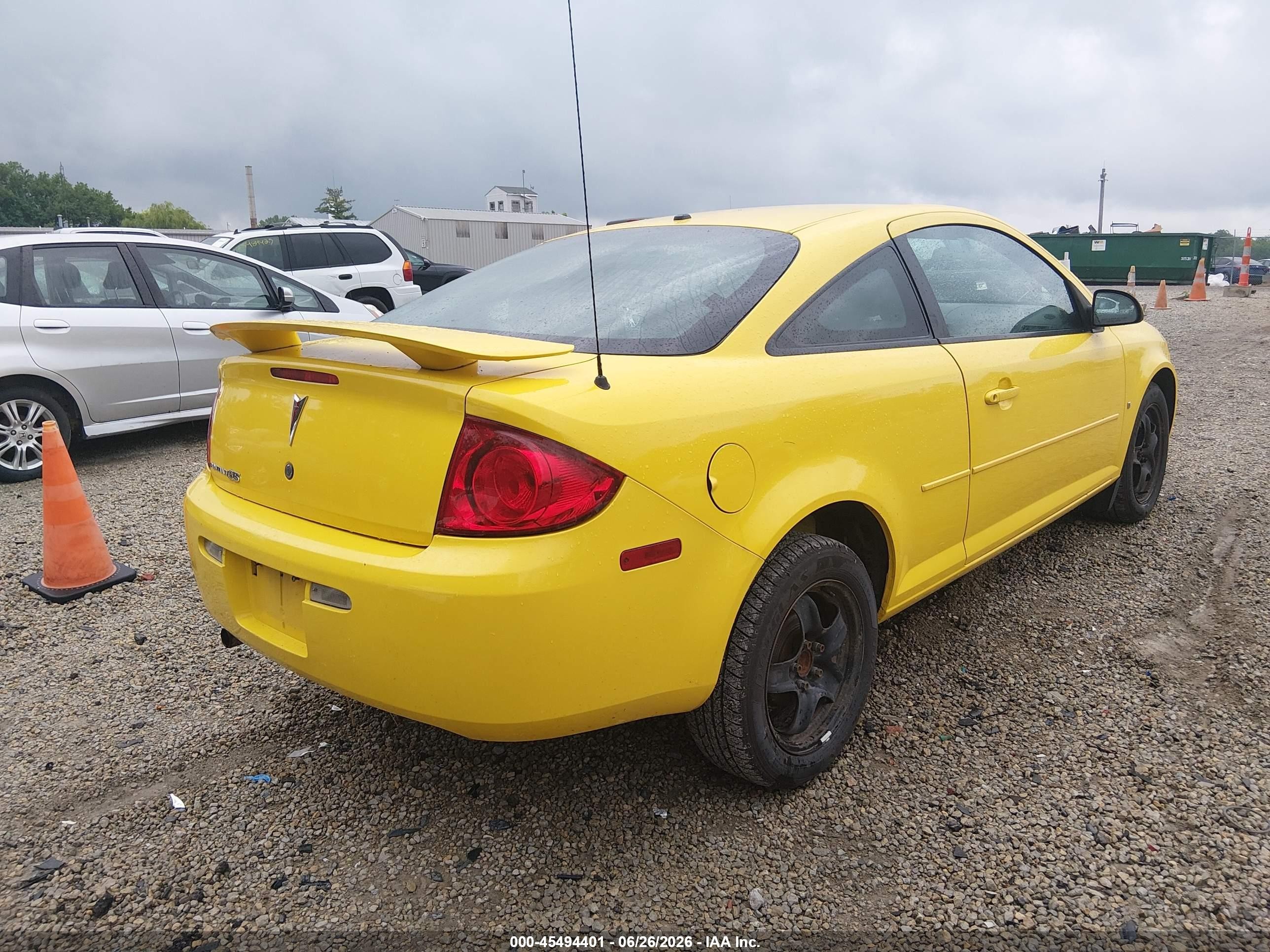 2007 Pontiac G5   Yellow vin: 1G2AL15F177131524