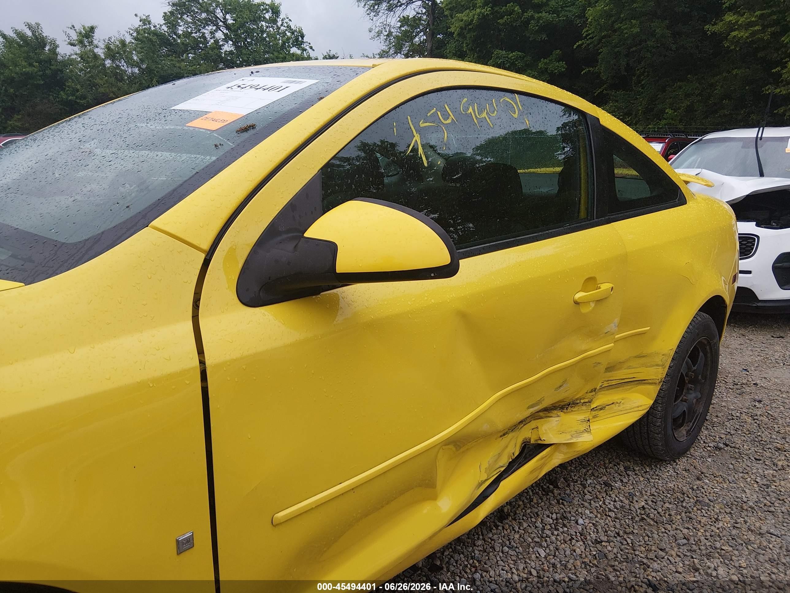 2007 Pontiac G5   Yellow vin: 1G2AL15F177131524