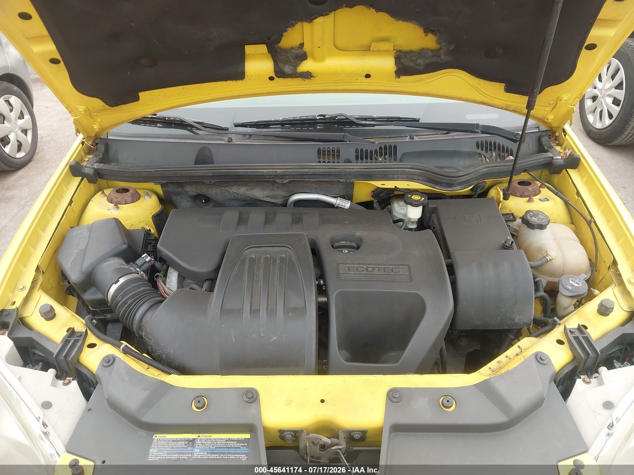 2007 Pontiac G5   Желтый vin: 1G2AL15F377234508