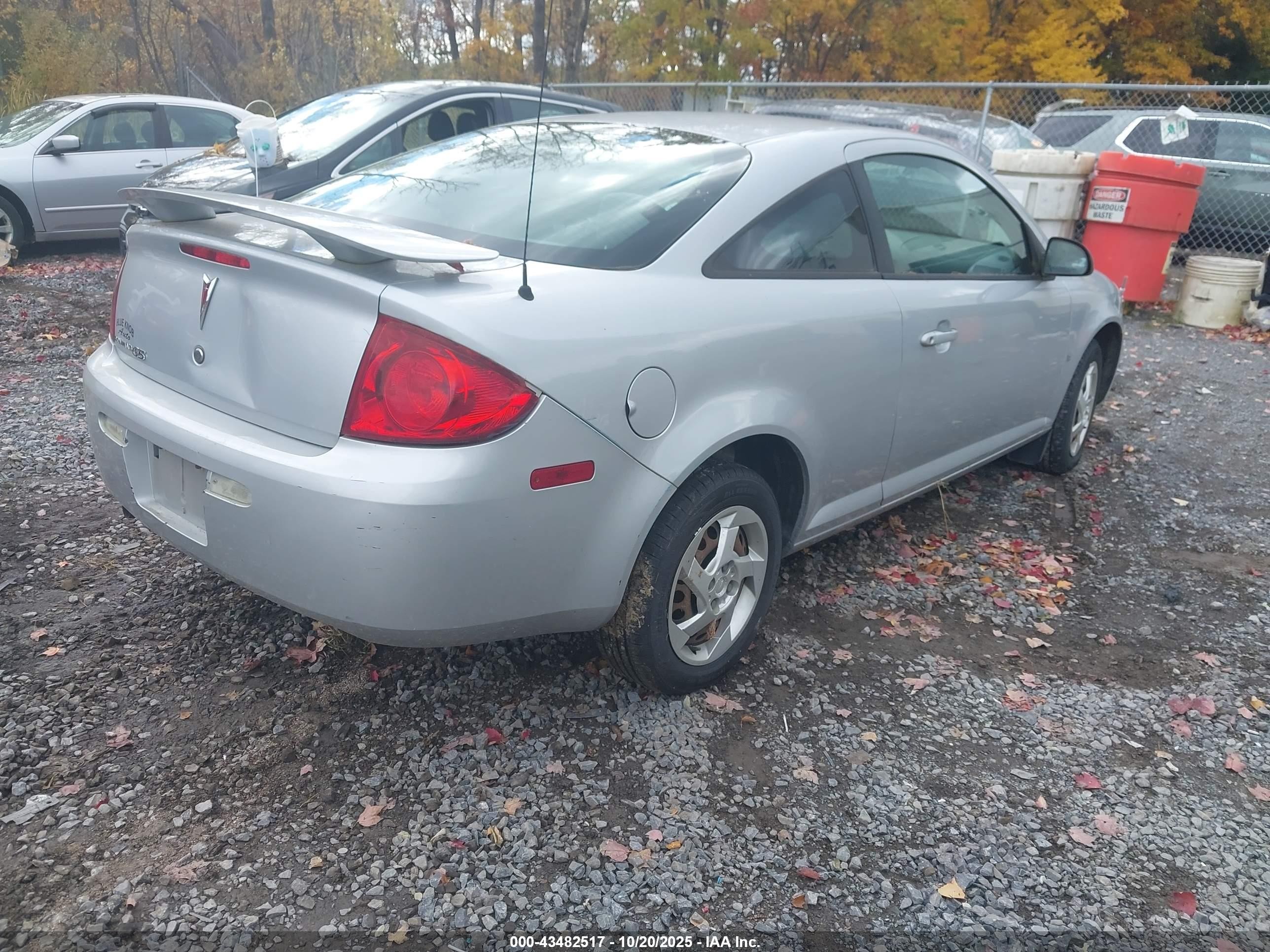 2007 Pontiac G5   Silver vin: 1G2AL15F677301988