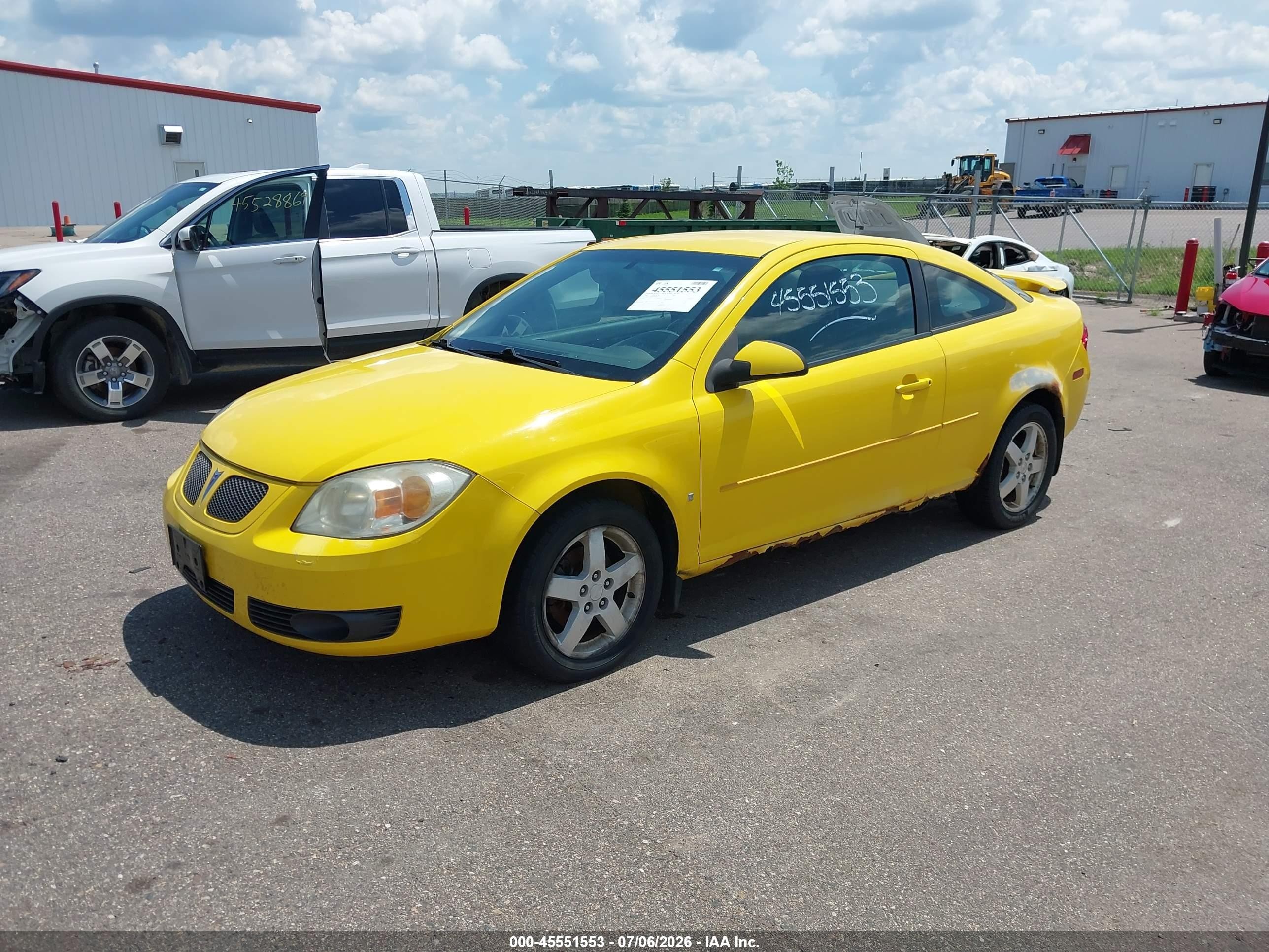 2008 Pontiac G5   Yellow vin: 1G2AL18F487198177