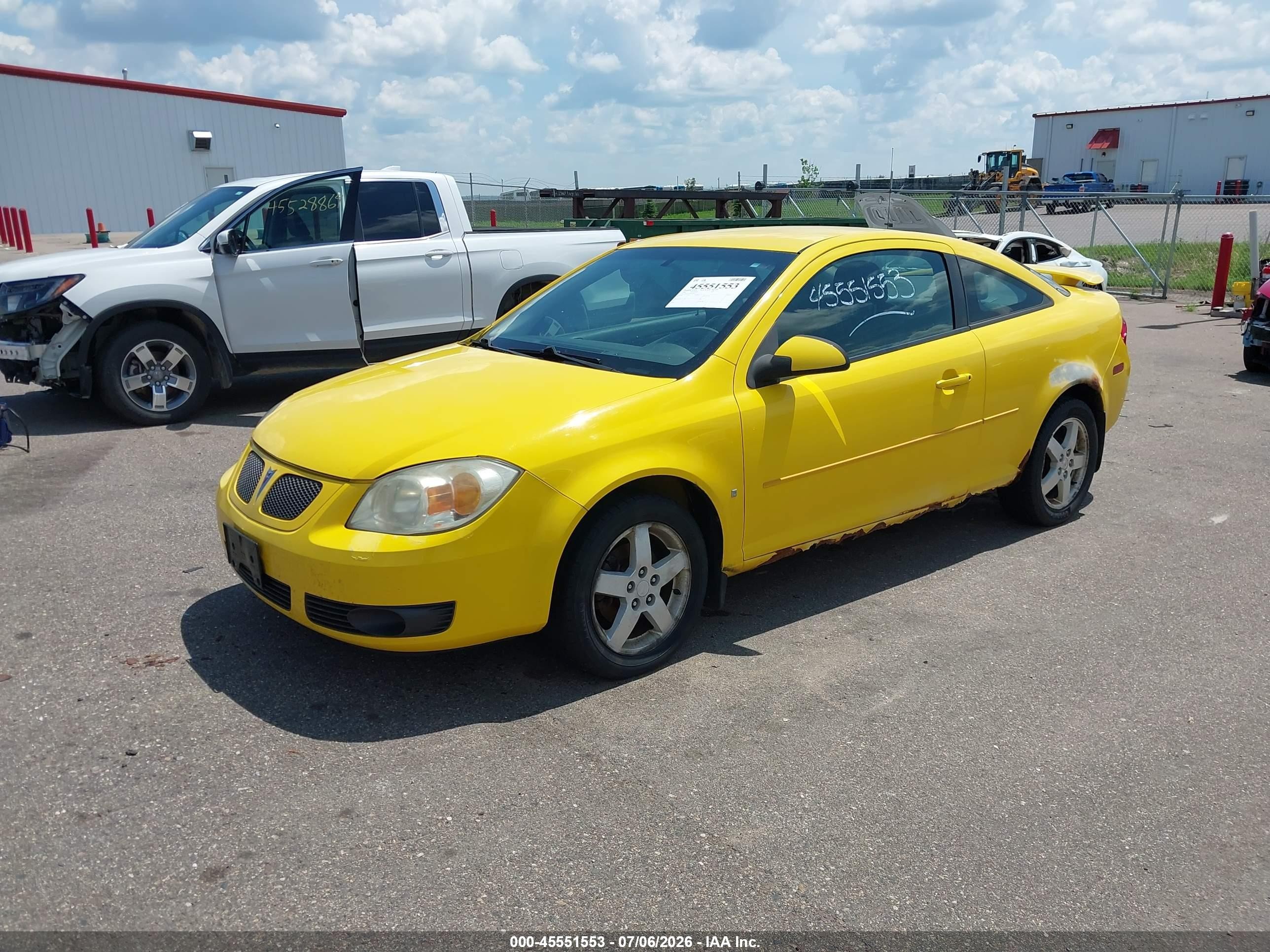 2008 Pontiac G5   Yellow vin: 1G2AL18F487198177