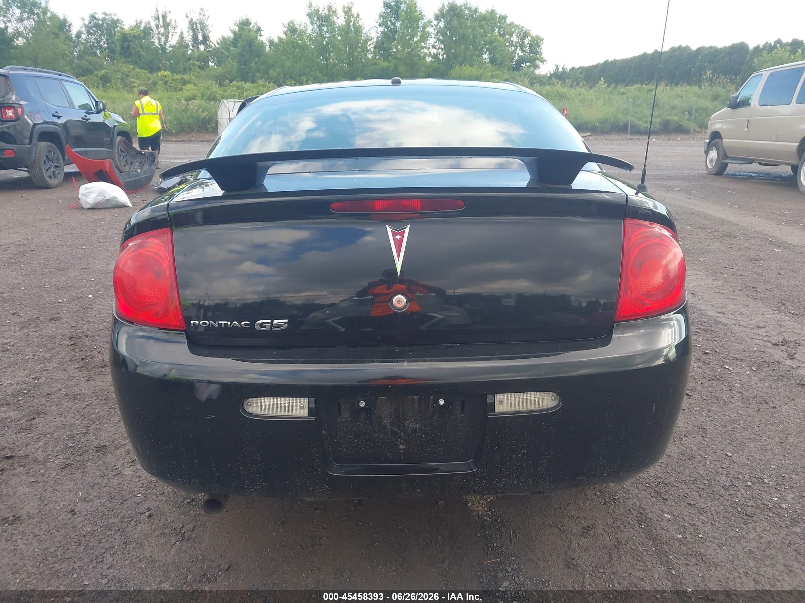2008 Pontiac G5   Black vin: 1G2AL18F887101899