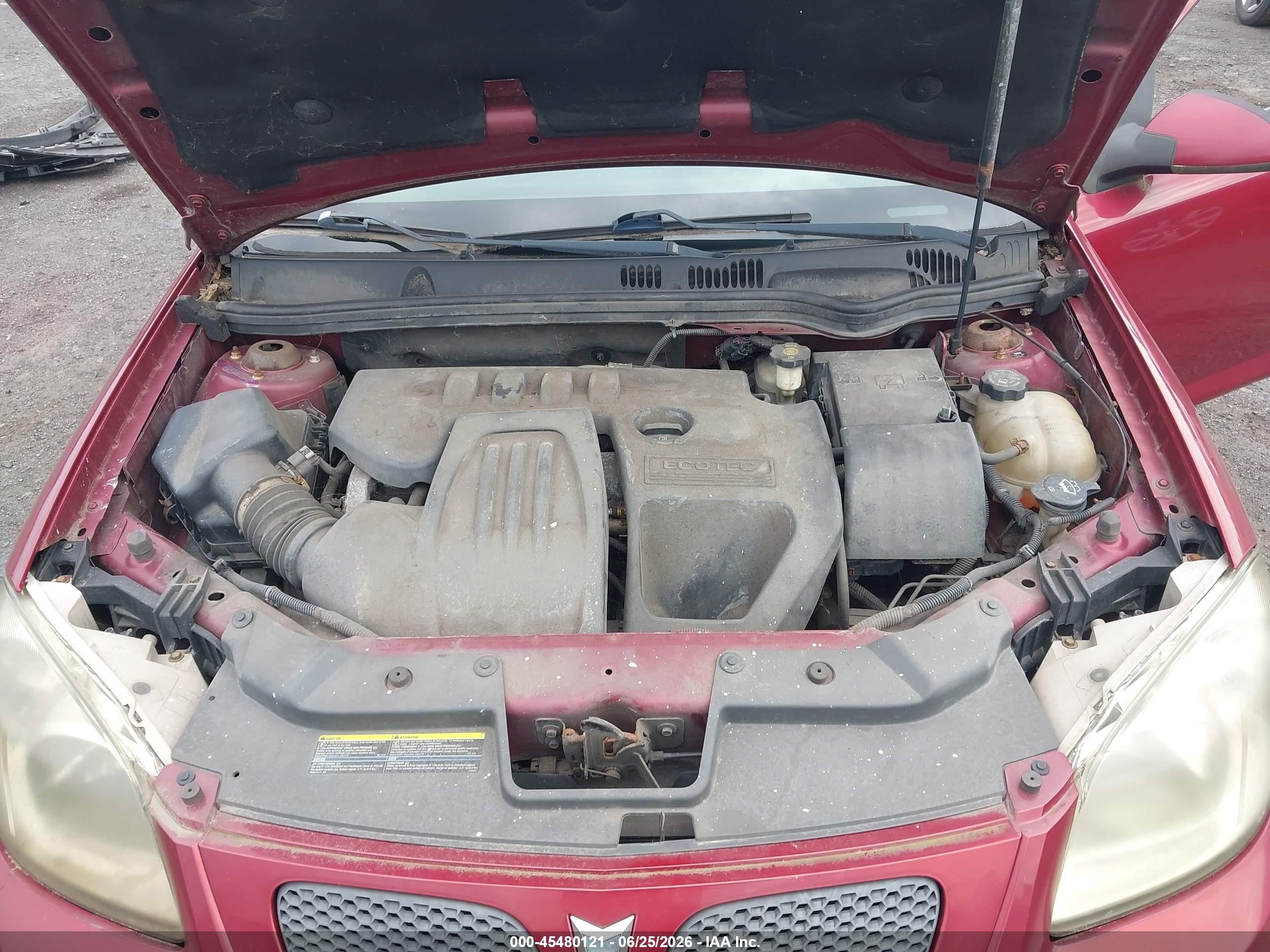 2008 Pontiac G5   Красный vin: 1G2AL18F887249227