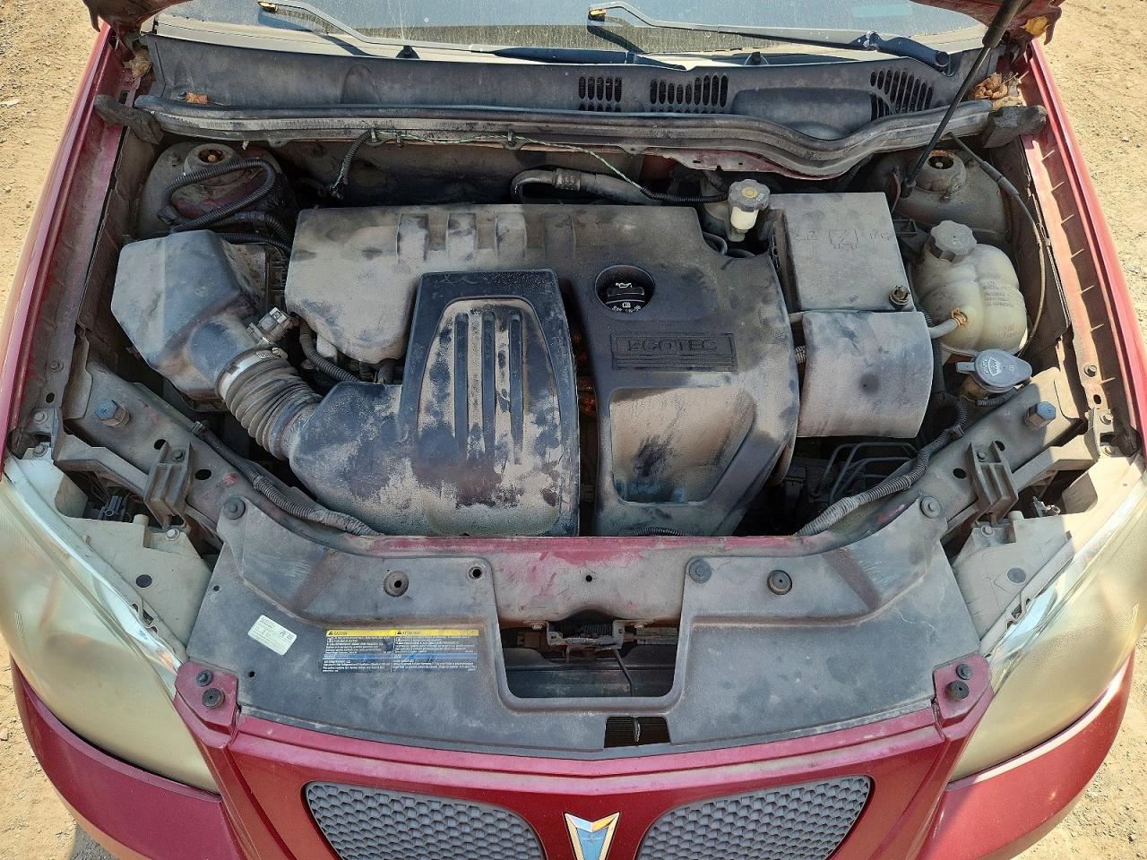 2008 Pontiac G5 Se Burgundy vin: 1G2AL55FX87349499