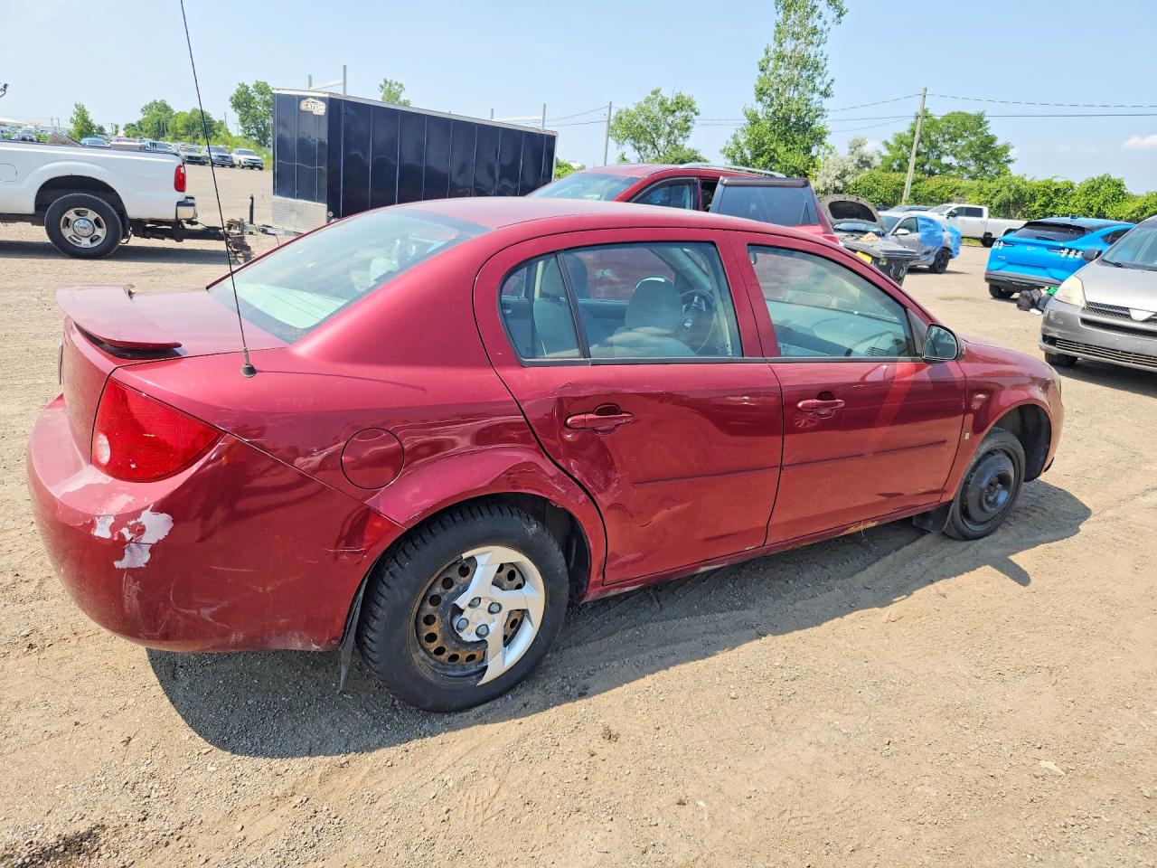 2008 Pontiac G5 Se Burgundy vin: 1G2AL55FX87349499