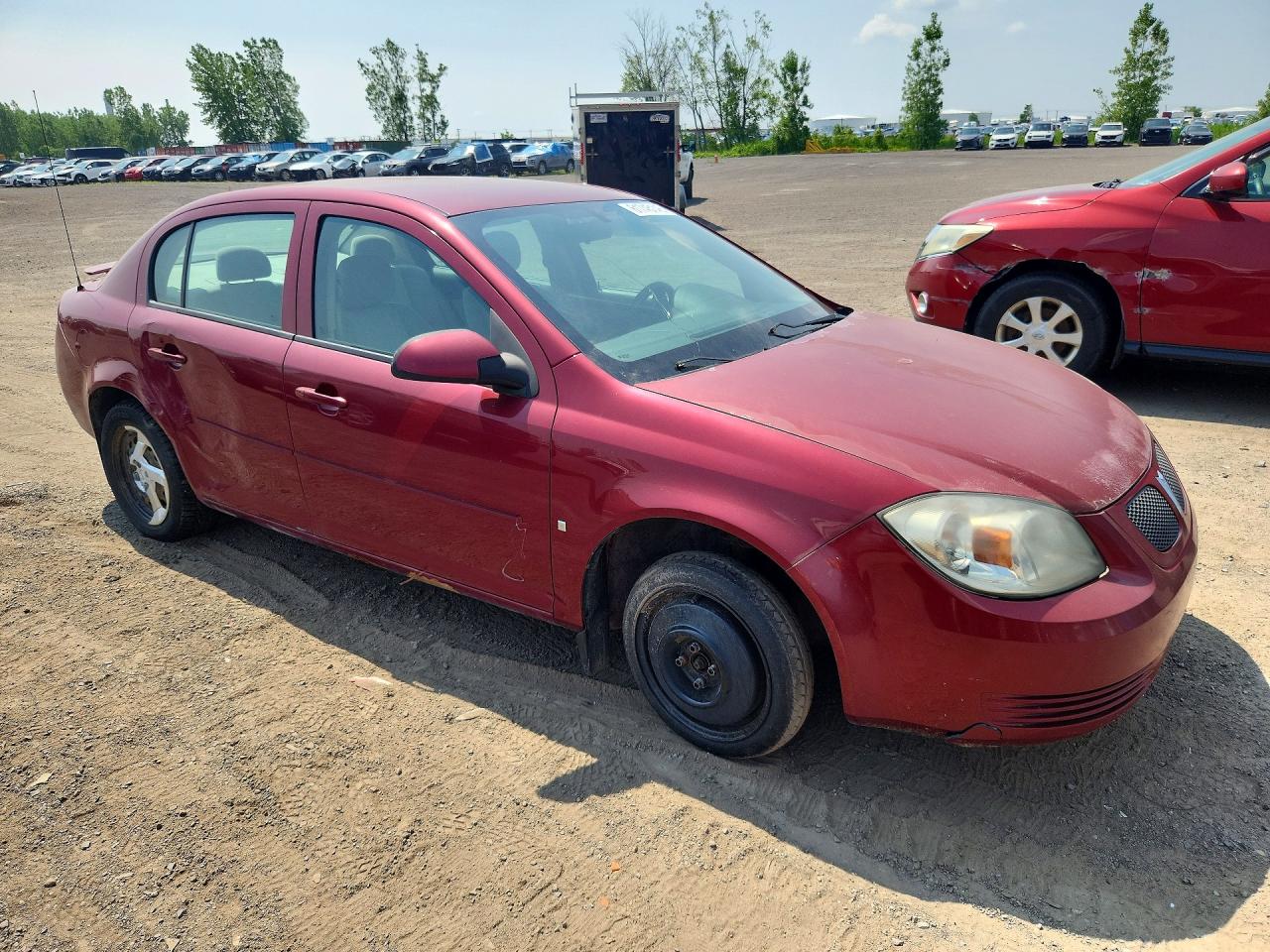 2008 Pontiac G5 Se Burgundy vin: 1G2AL55FX87349499